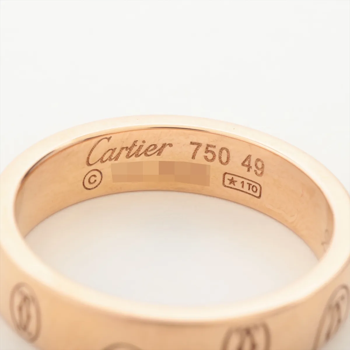 Happy Birthday Ring, 750 (PG), 4.8g, Size 49, Initials, QL9628, B4051149 — view 3