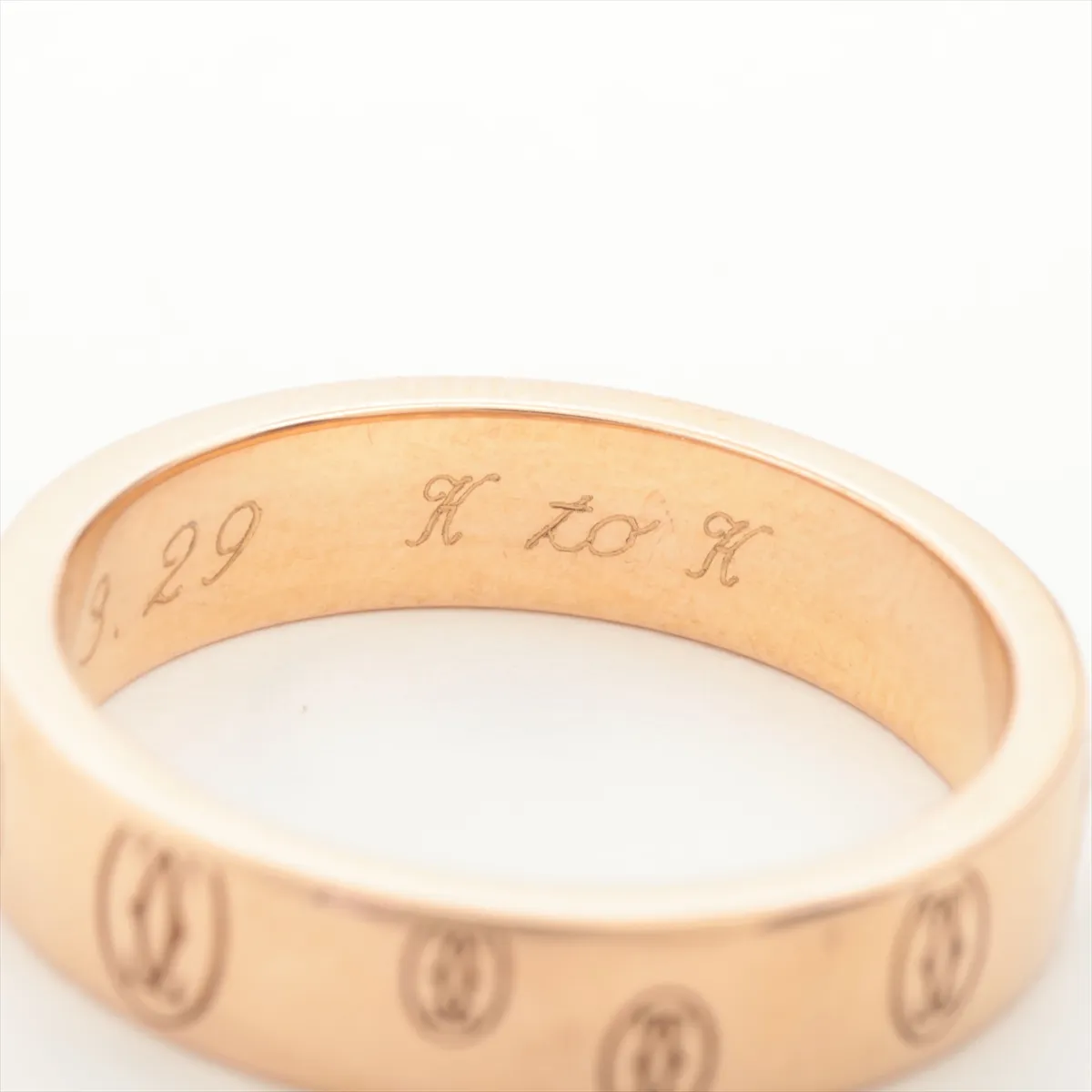 Happy Birthday Ring, 750 (PG), 4.8g, Size 49, Initials, QL9628, B4051149 — view 5