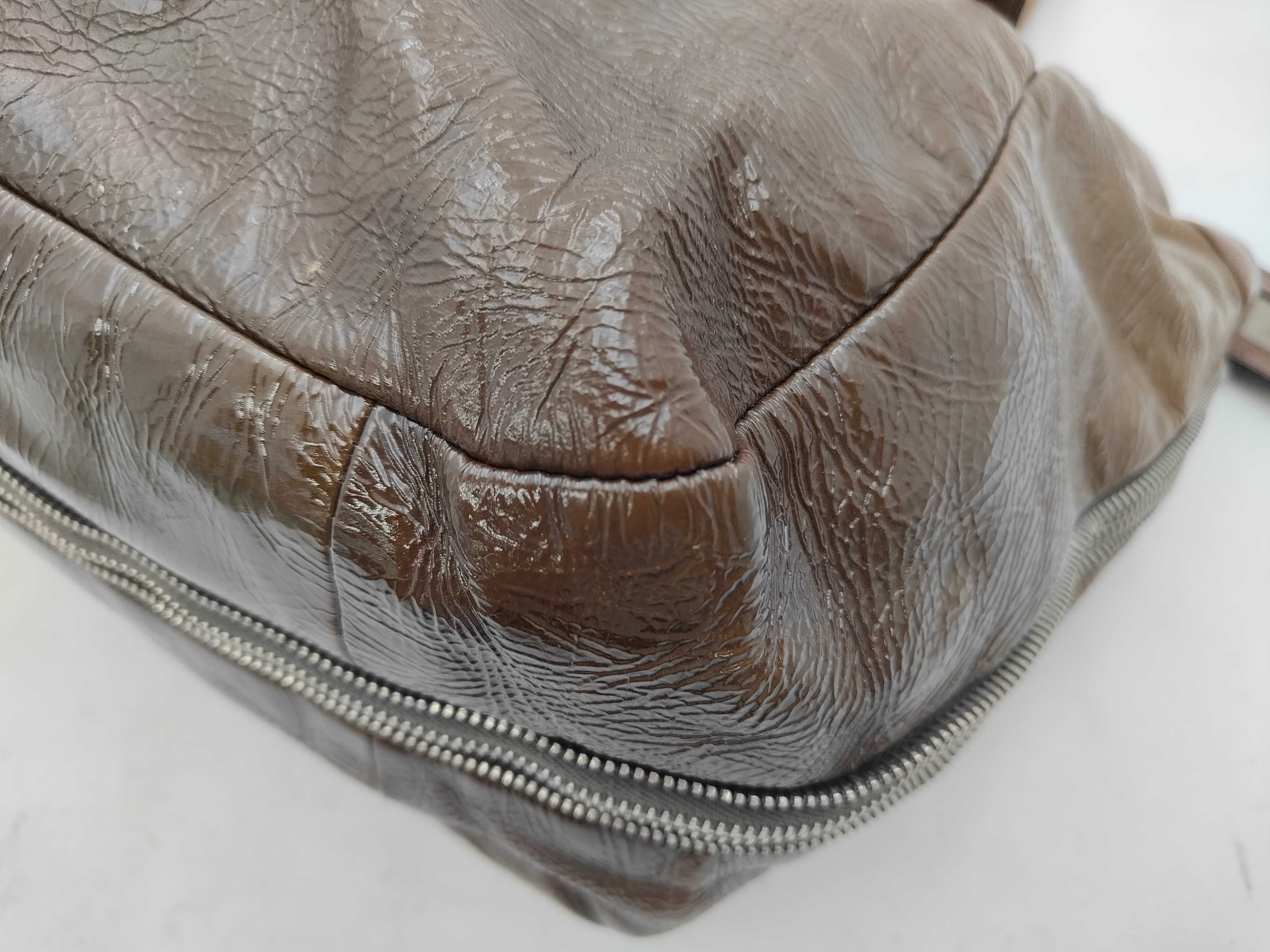 Nappa Leather Ombre Crinkle Tote Bag — view 6