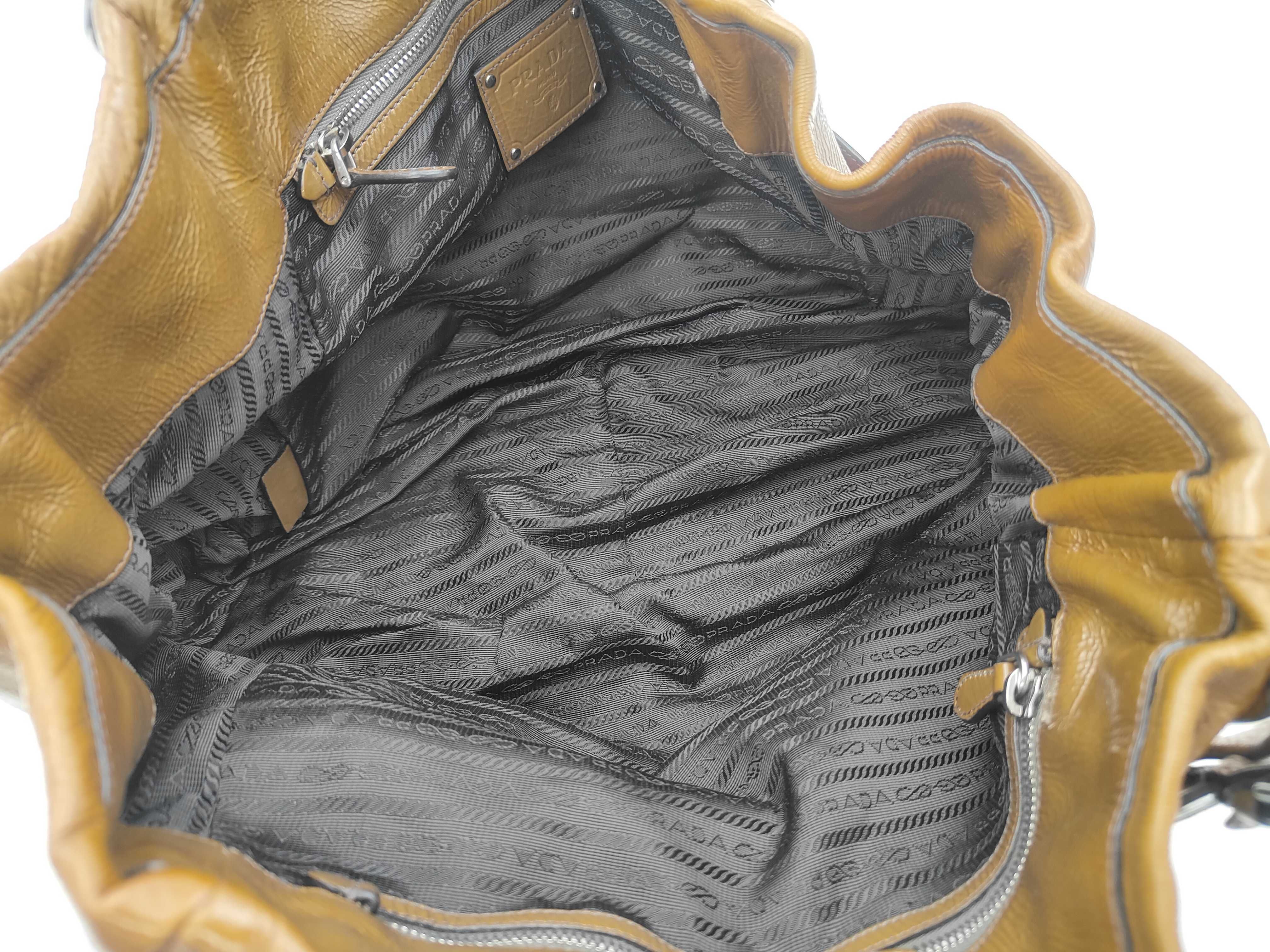 Nappa Leather Ombre Crinkle Tote Bag — view 8