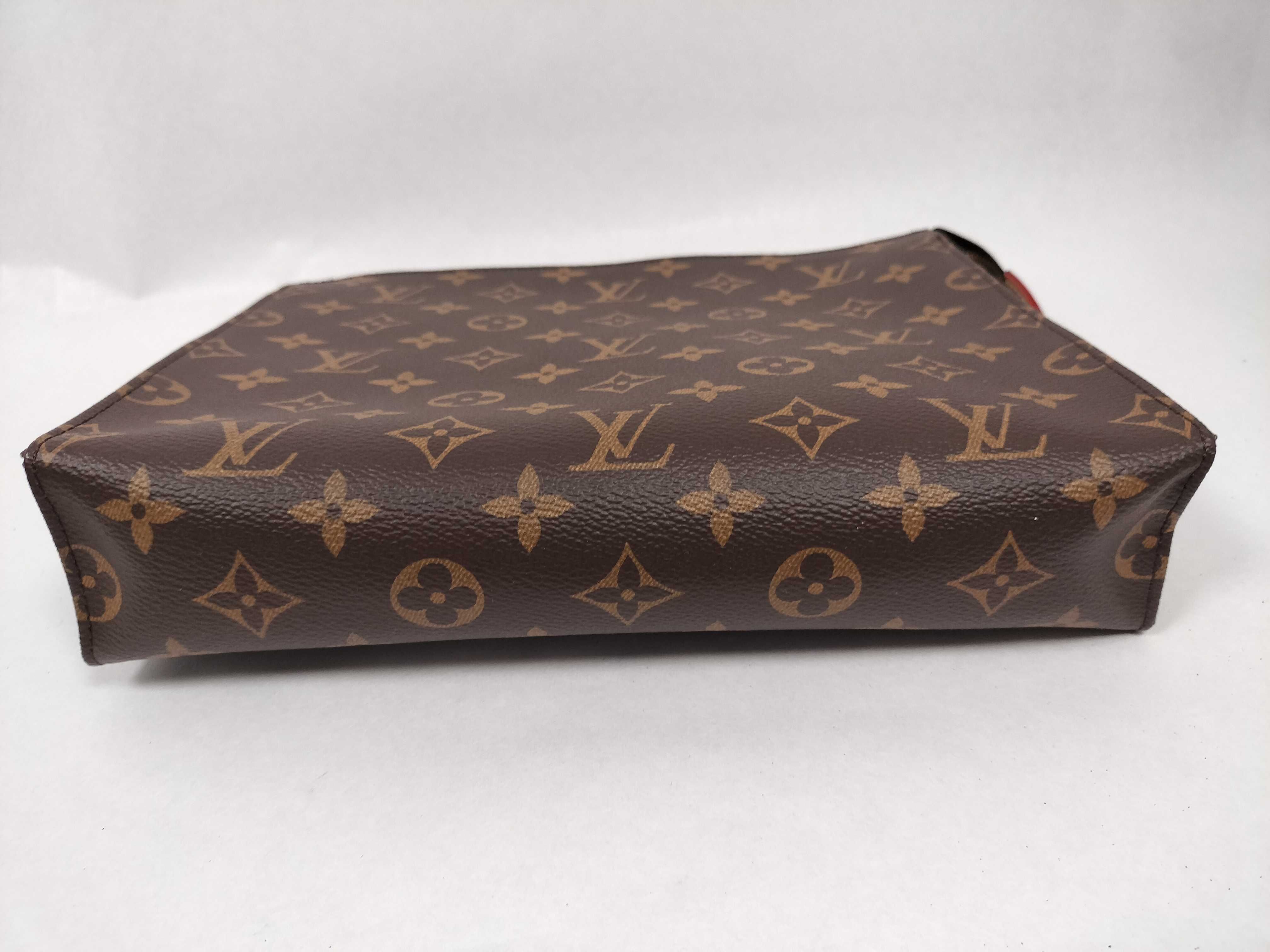 Monogram Pochette Toilette 26 M47542 Brown Clutch Bag (RFID detected) — view 4