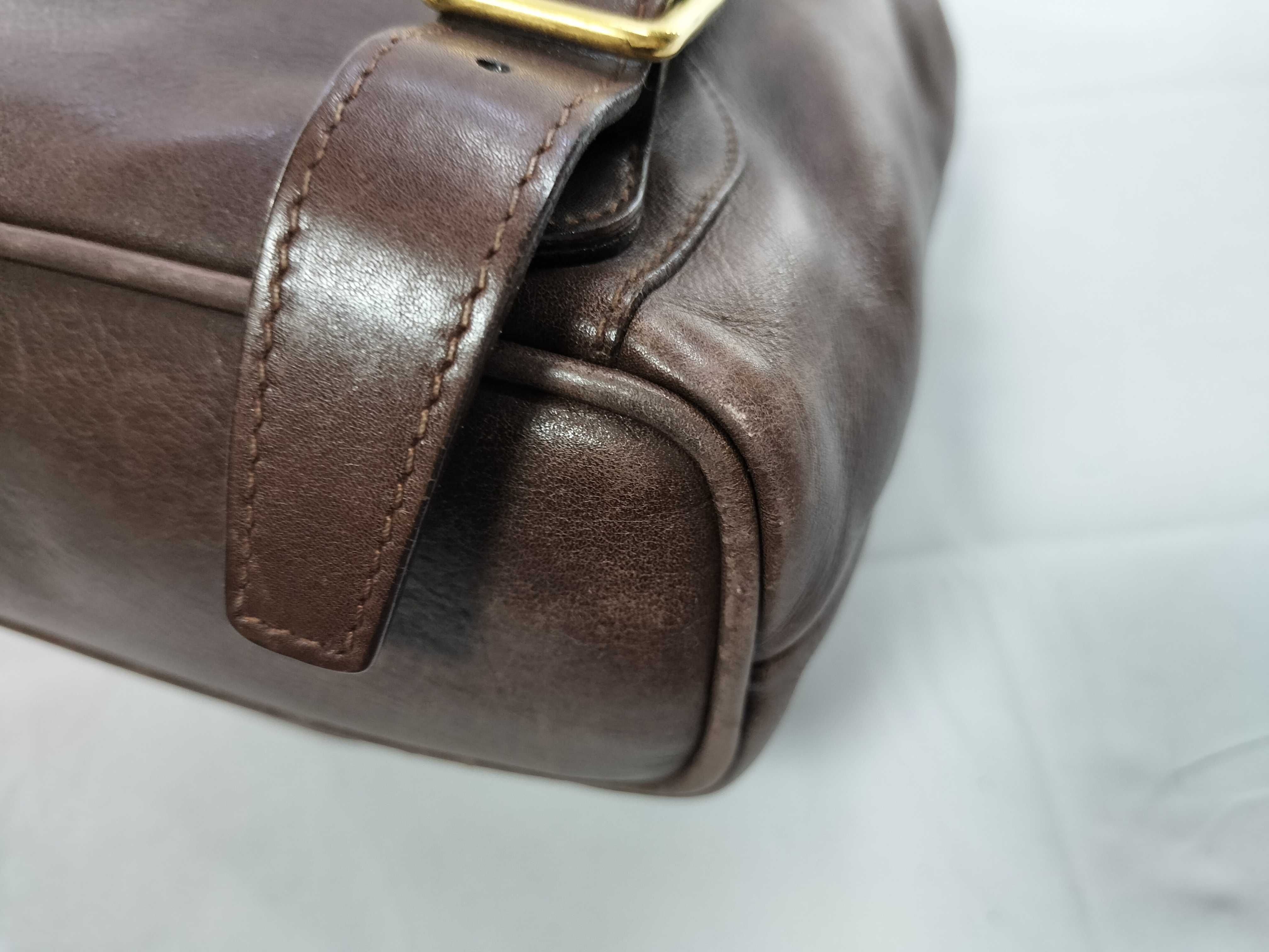 Bamboo 003・2058・0030 Leather Bamboo Mini Backpack Brown Backpack — view 6