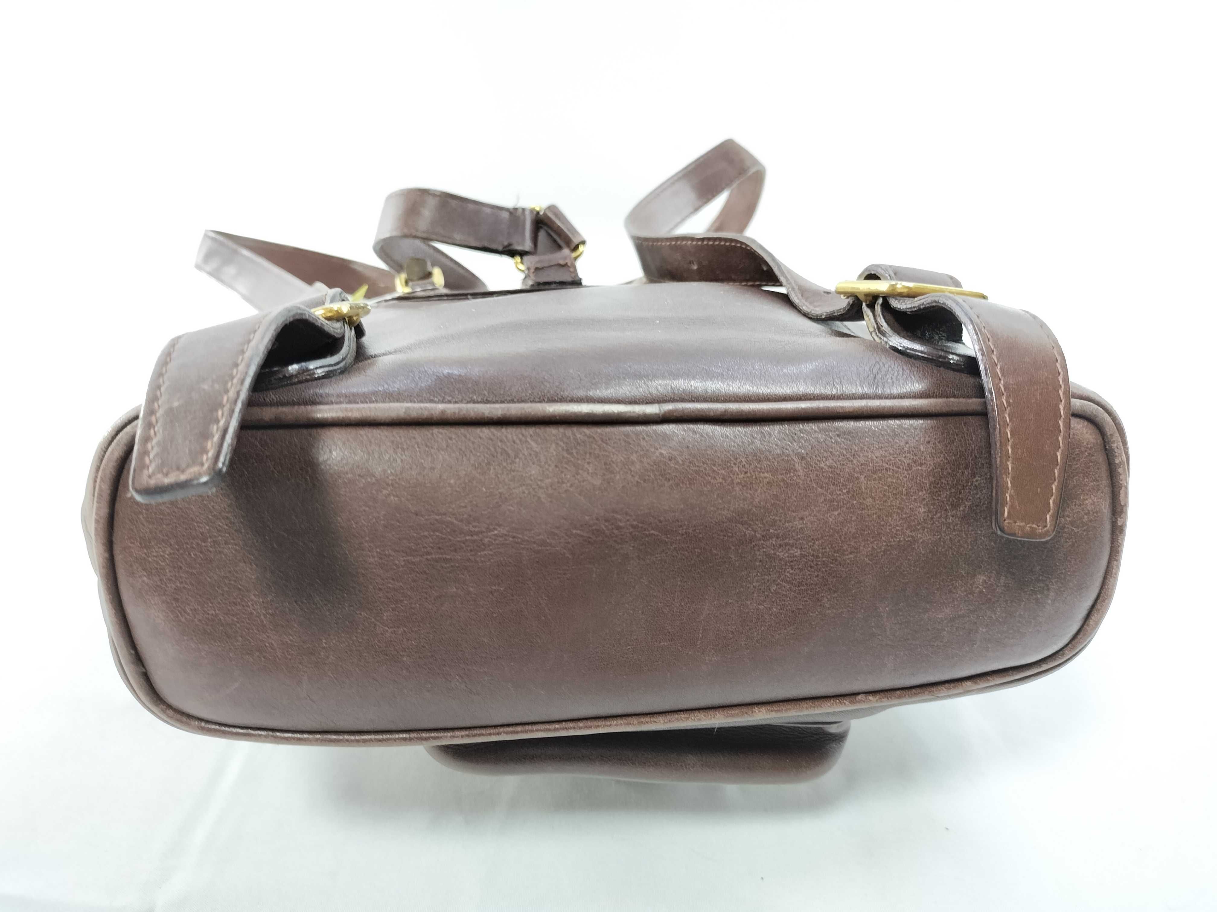 Bamboo 003・2058・0030 Leather Bamboo Mini Backpack Brown Backpack — view 7