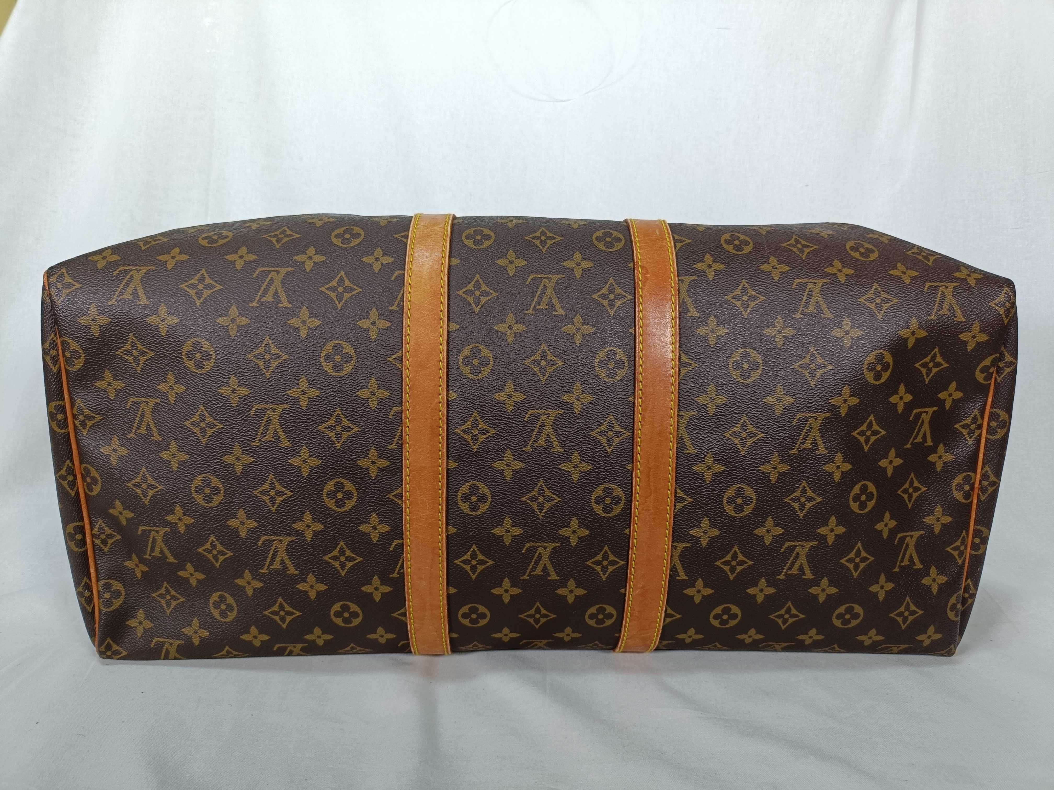 Monogram Keepall 55 M41424 Brown MI881 Boston Bag — view 7