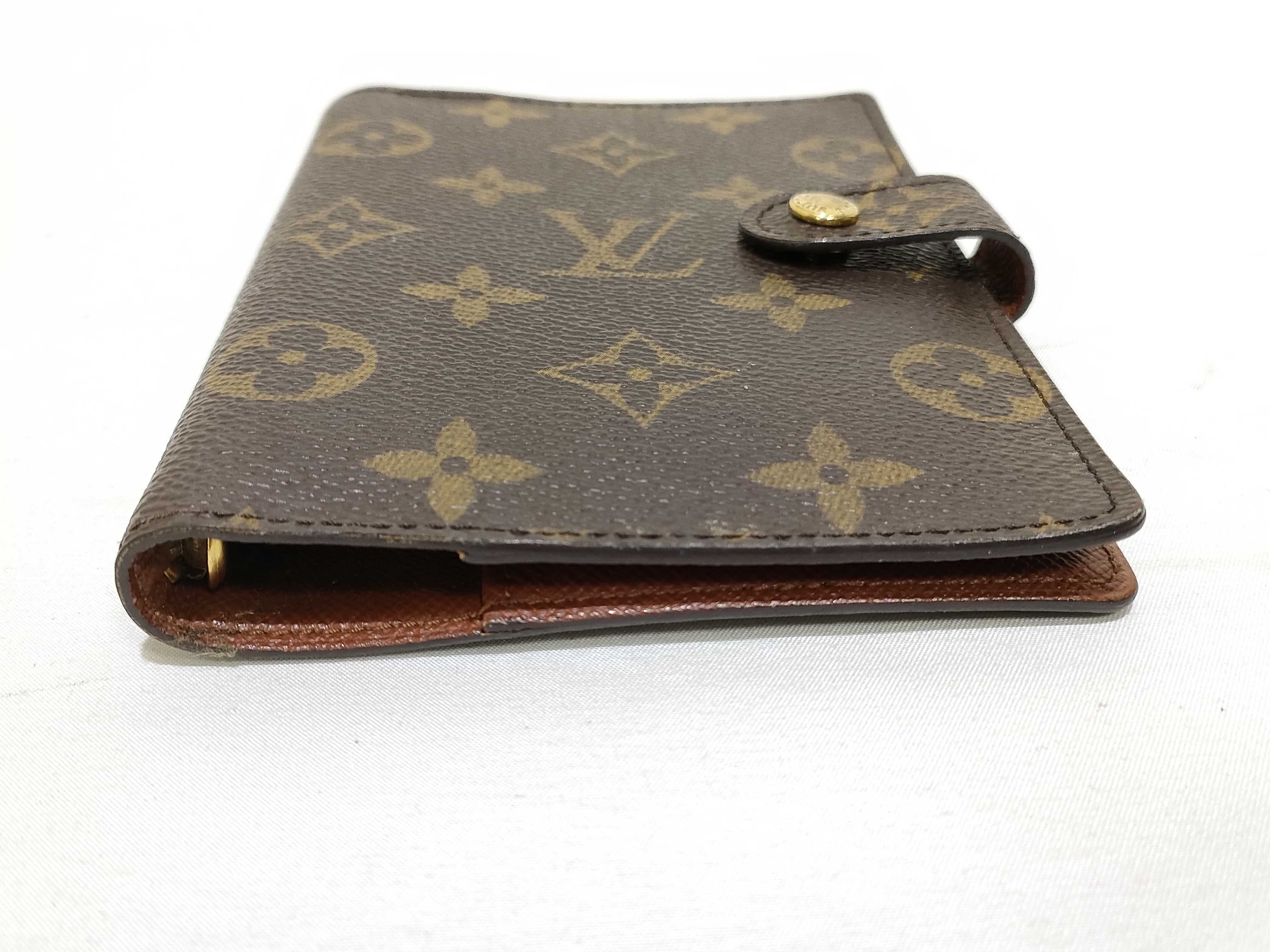 Monogram Agenda PM Monogram Notebook Cover, Schedule Book, 6-ring System Notebook, Leather Notebook Cover — view 3
