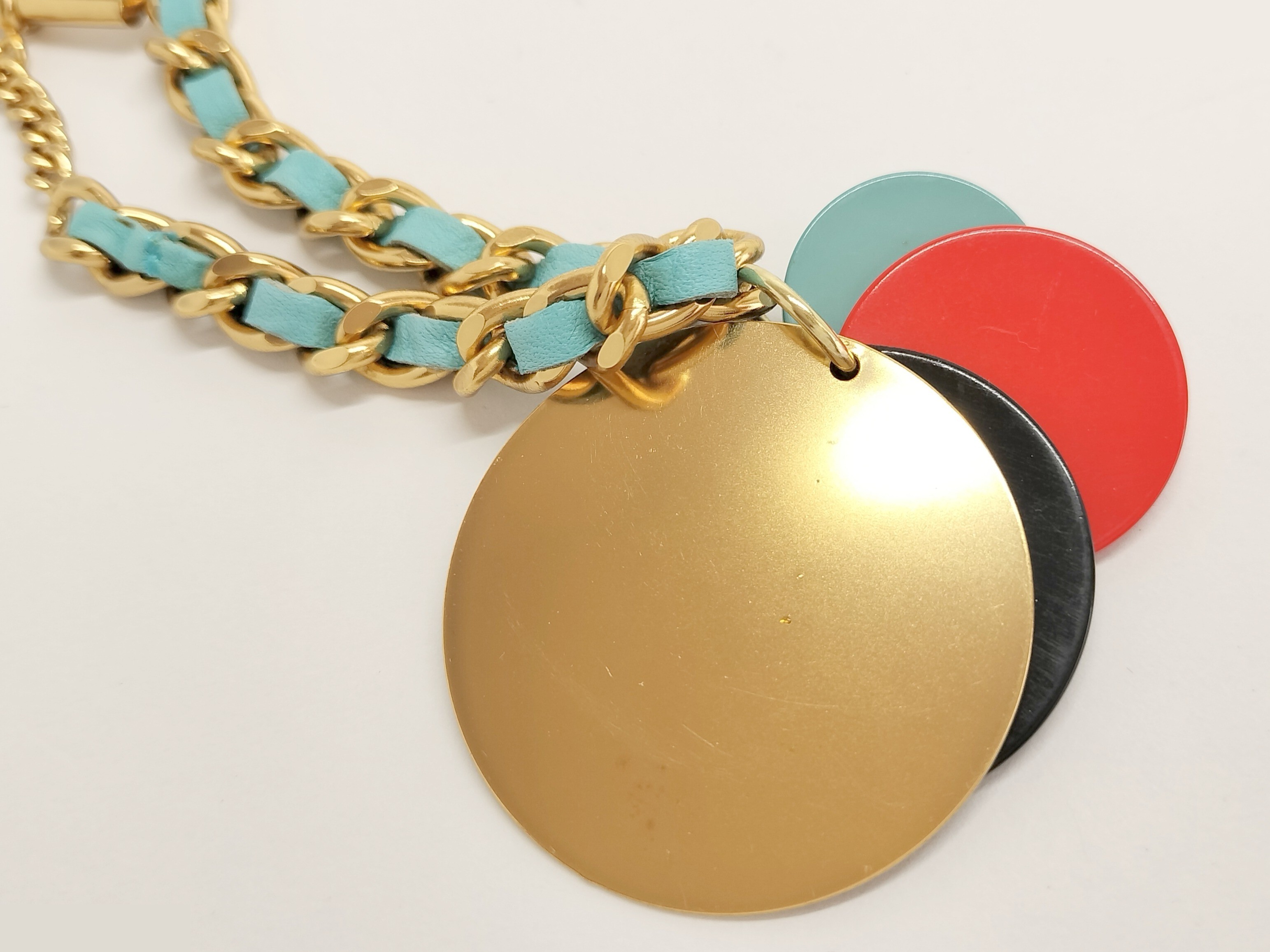 Coco Leather Chain Bracelet, Wrist Circumference Approx. 18.5cm — view 6