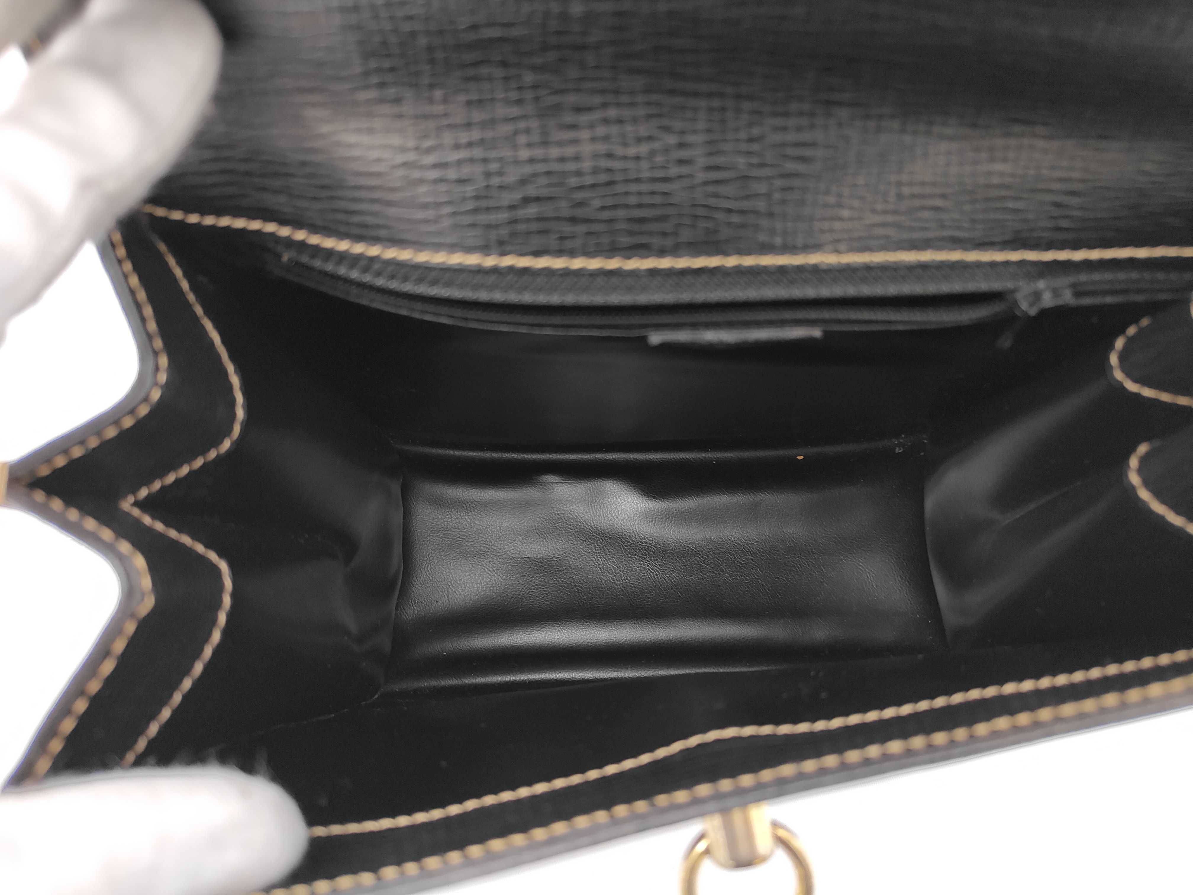 2-way Leather Black Handbag — view 9