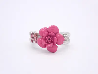 Camellia Chain Ring, Finger Ring, 04P, #13