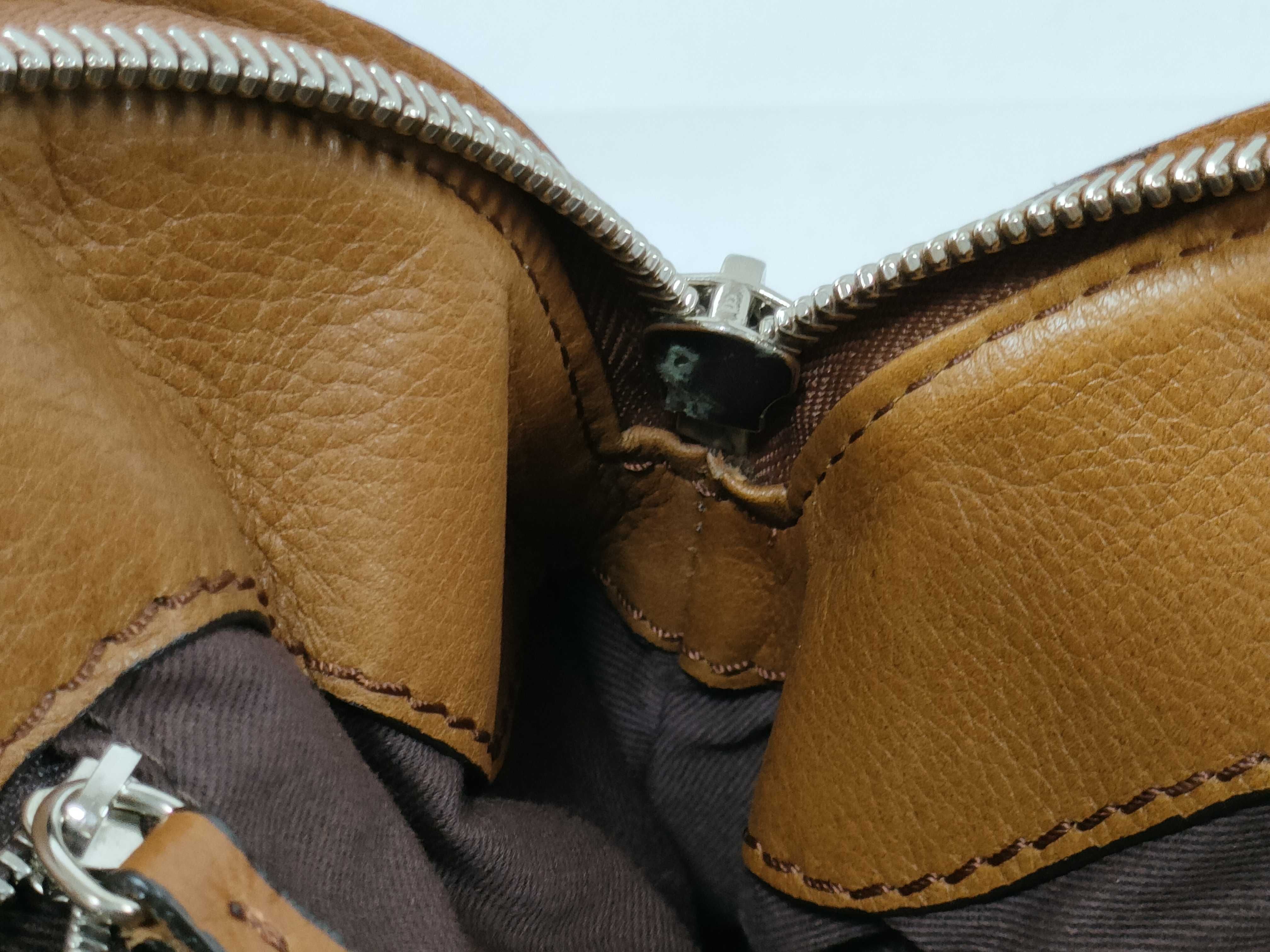paddington handbag leather brown padlock handbag — view 14