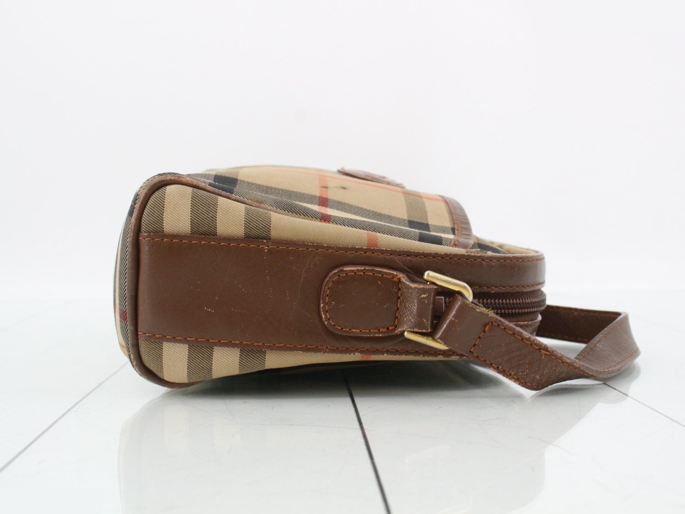 Shoulder bag, Nova check pattern, leather — view 3