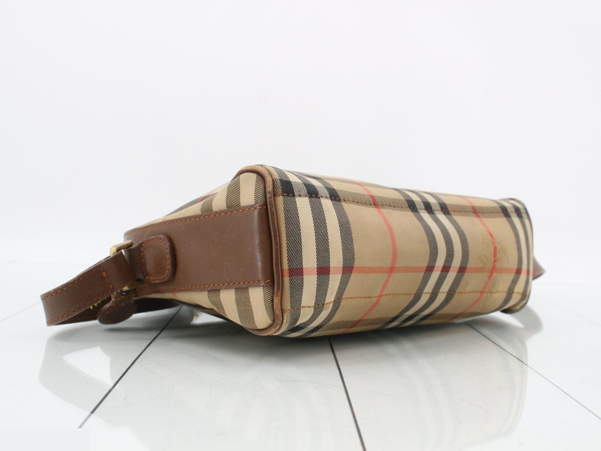 Shoulder bag, Nova check pattern, leather — view 5