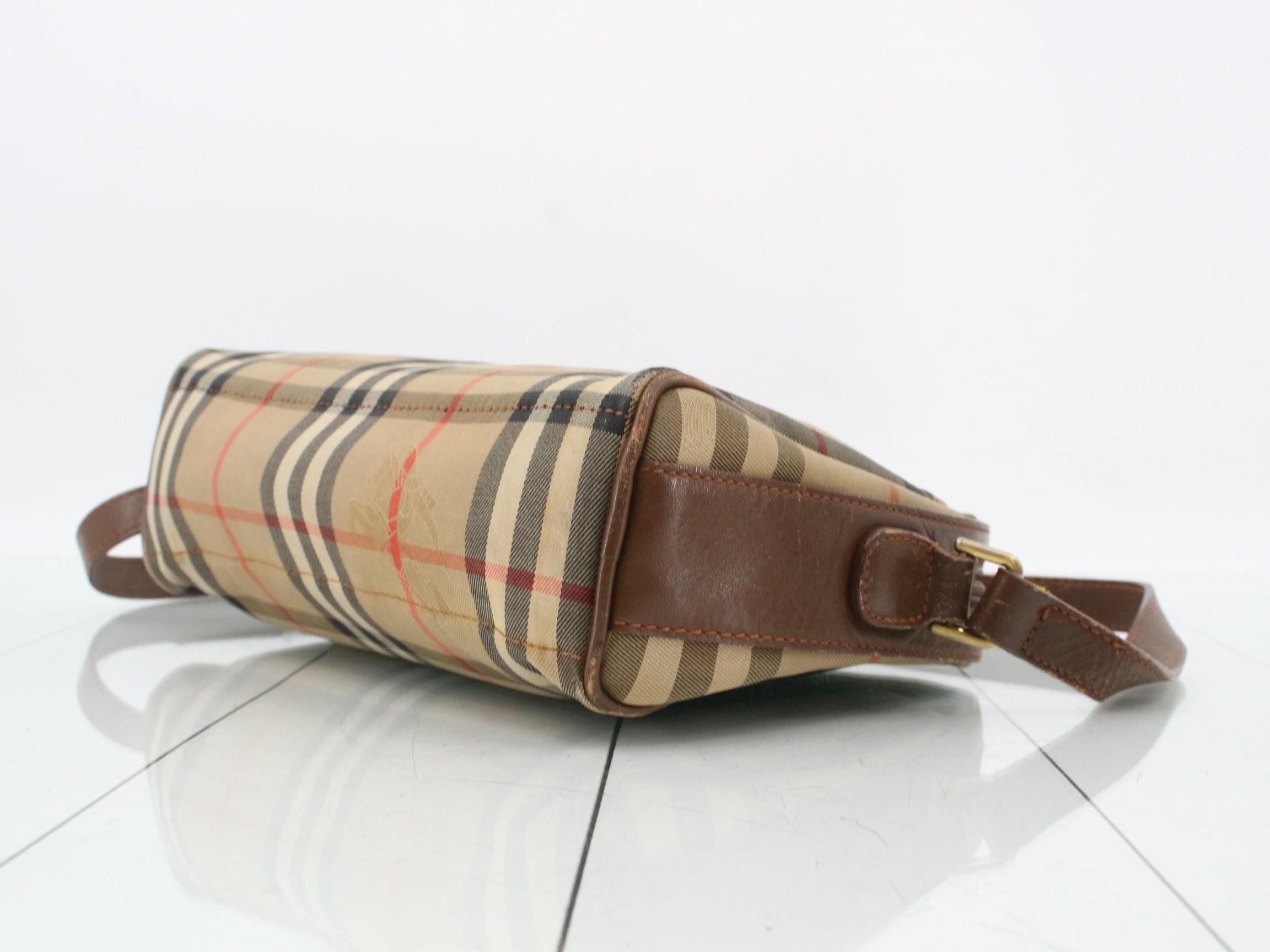 Shoulder bag, Nova check pattern, leather — view 6