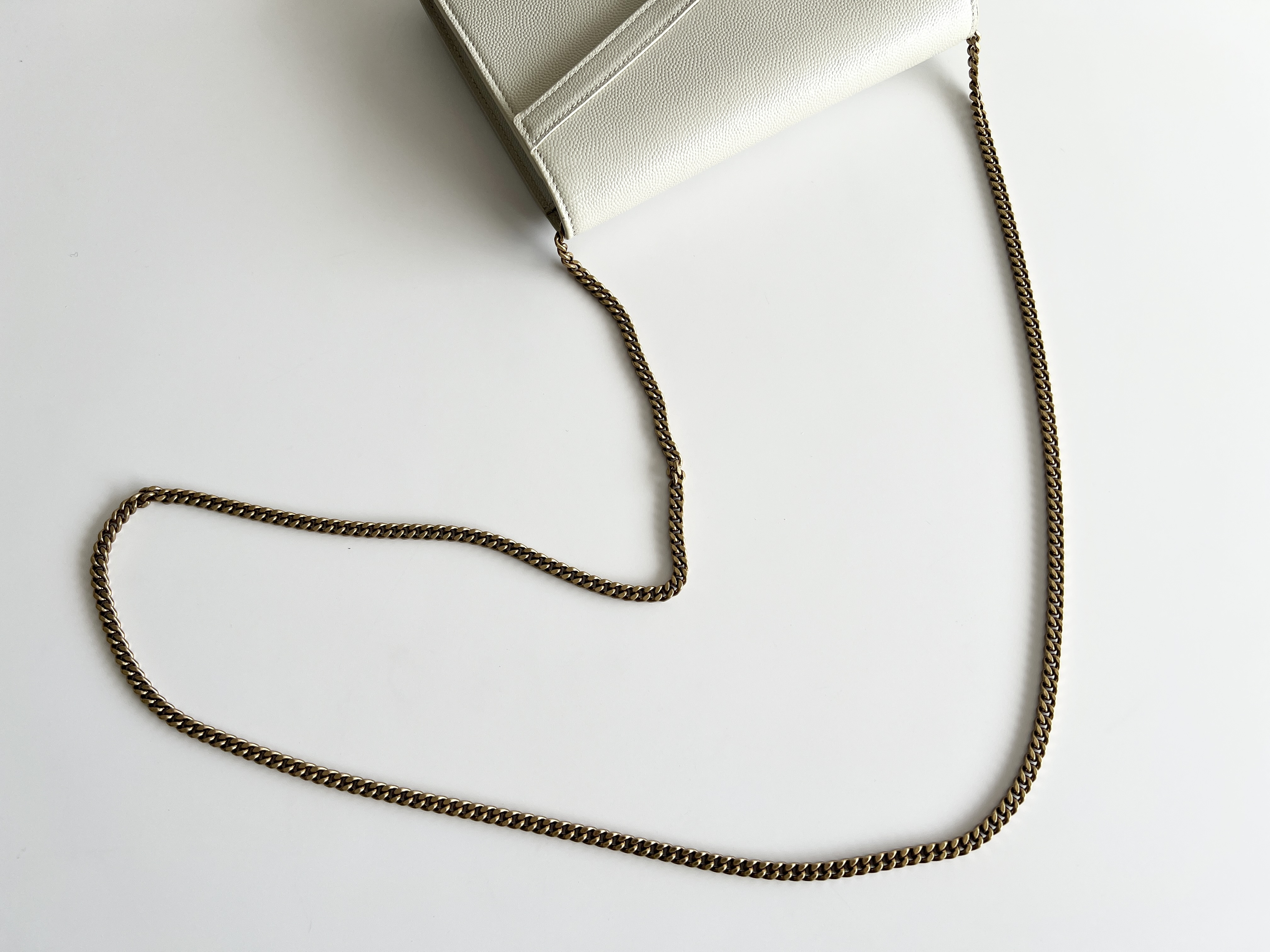 Cassandra Leather Caviar Chain Shoulder Bag — view 3