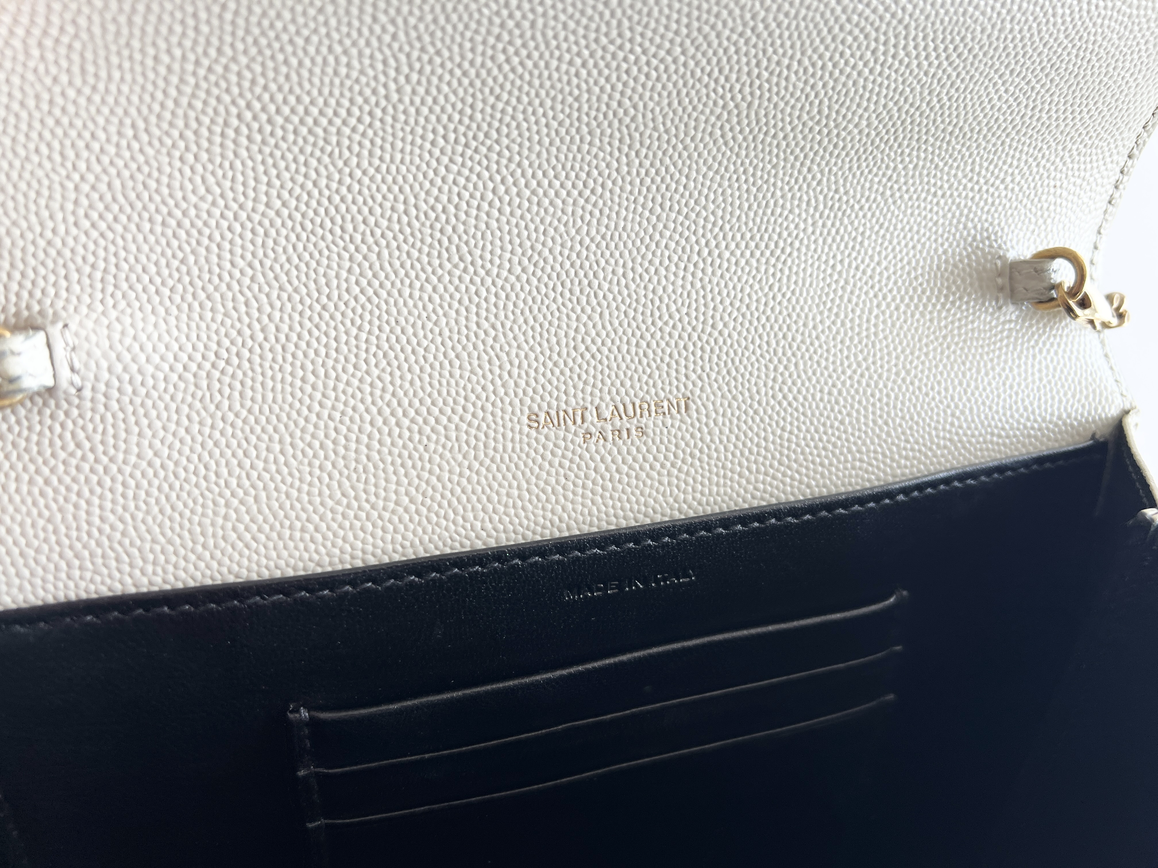 Cassandra Leather Caviar Chain Shoulder Bag — view 6
