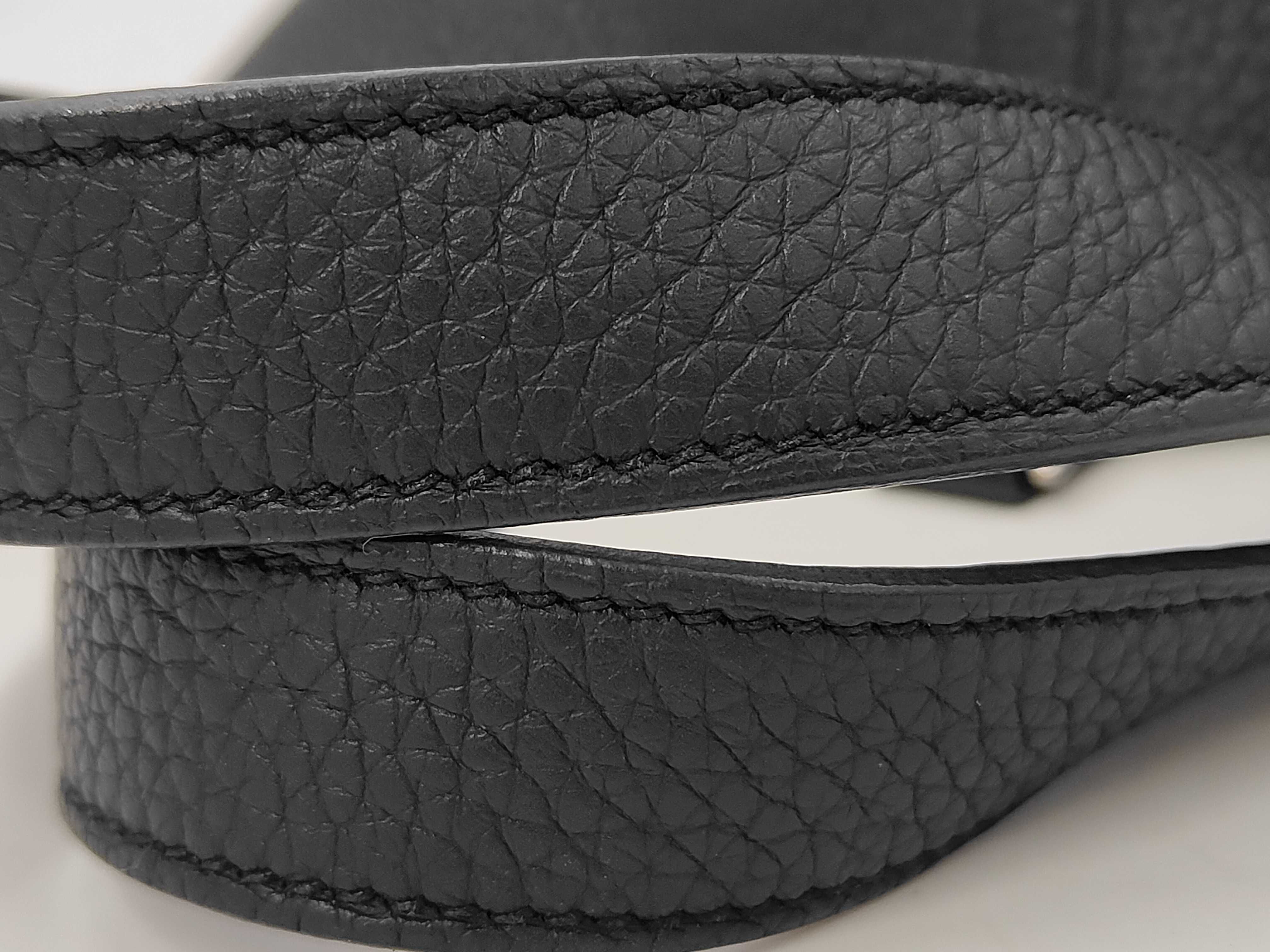 Picotin Lock 18 PM Taurillon Clemence Leather Handbag, Black, Silver Hardware, U Stamp — view 4