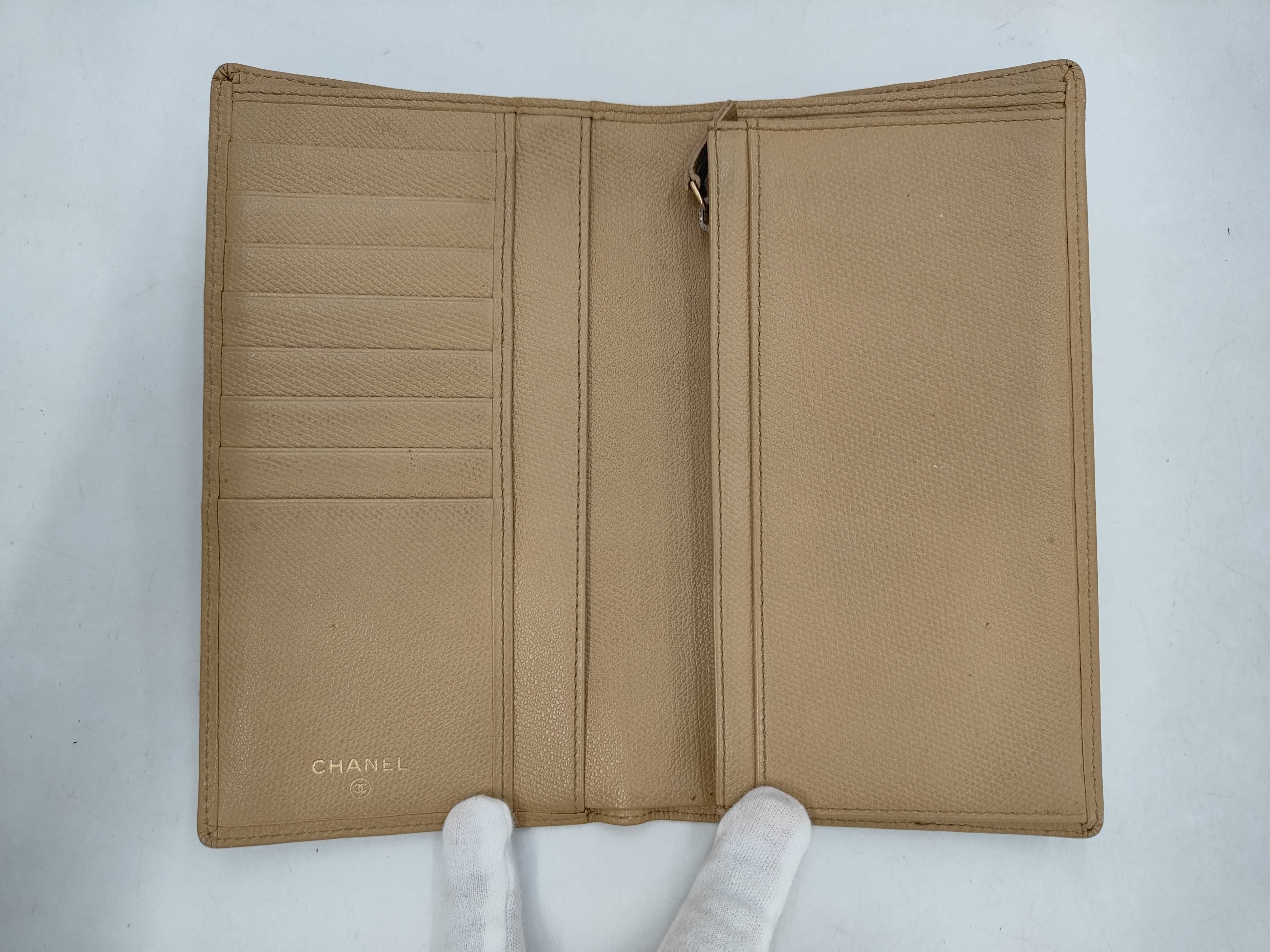 Coco Button Caviar Skin Long Wallet — view 4
