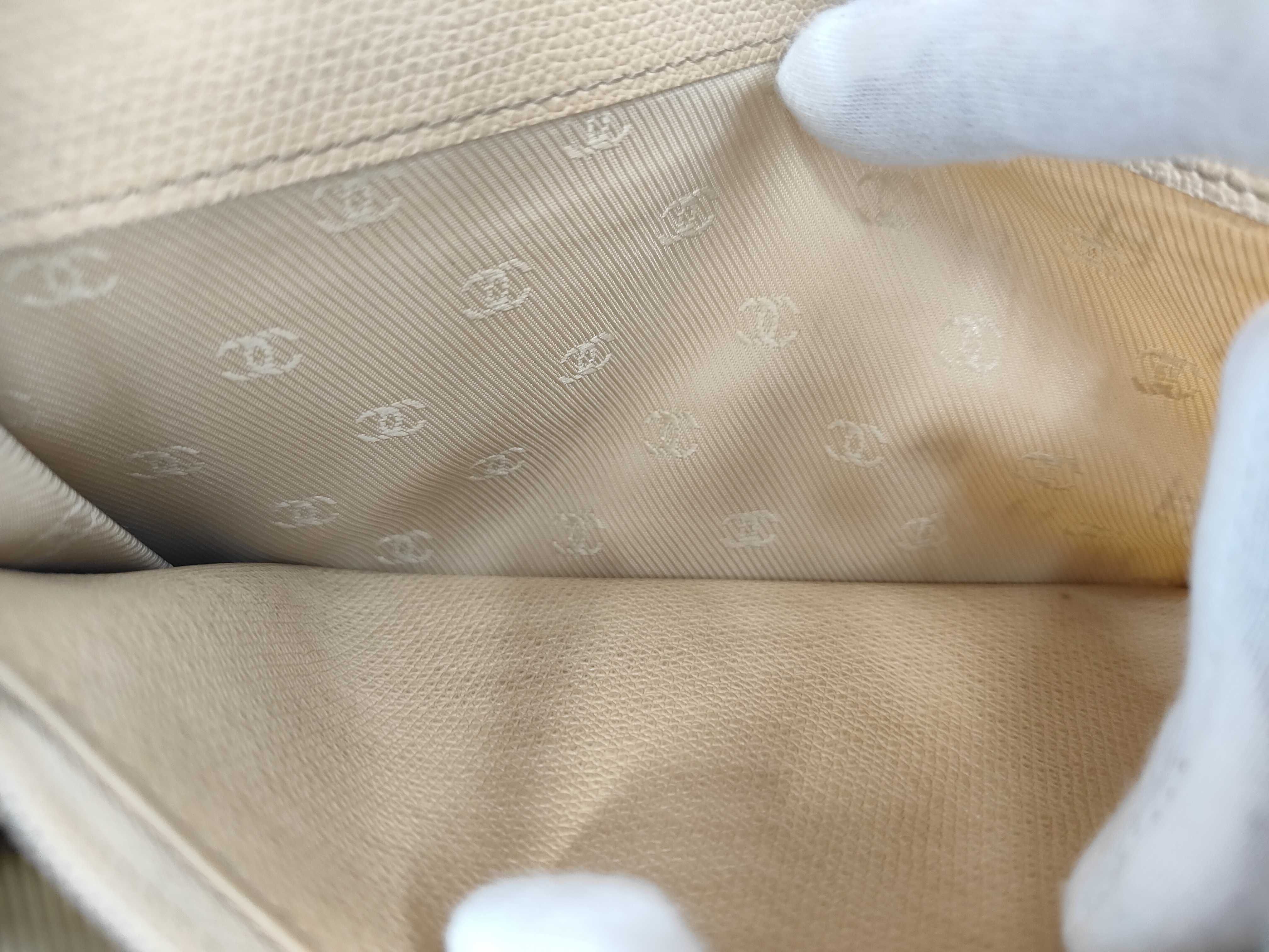 Coco Button Caviar Skin Long Wallet — view 7