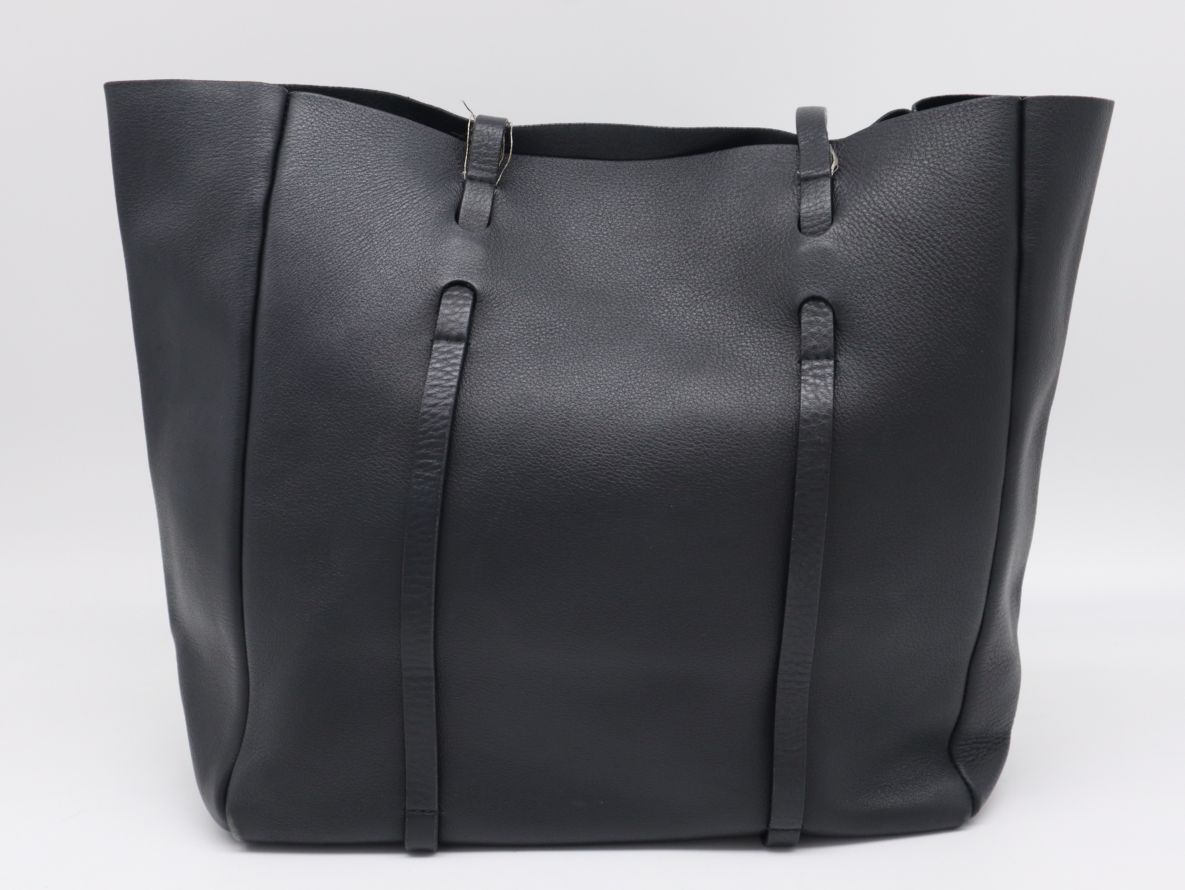 175199 Leather Everyday Tote Bag, Black Tote Bag — view 2