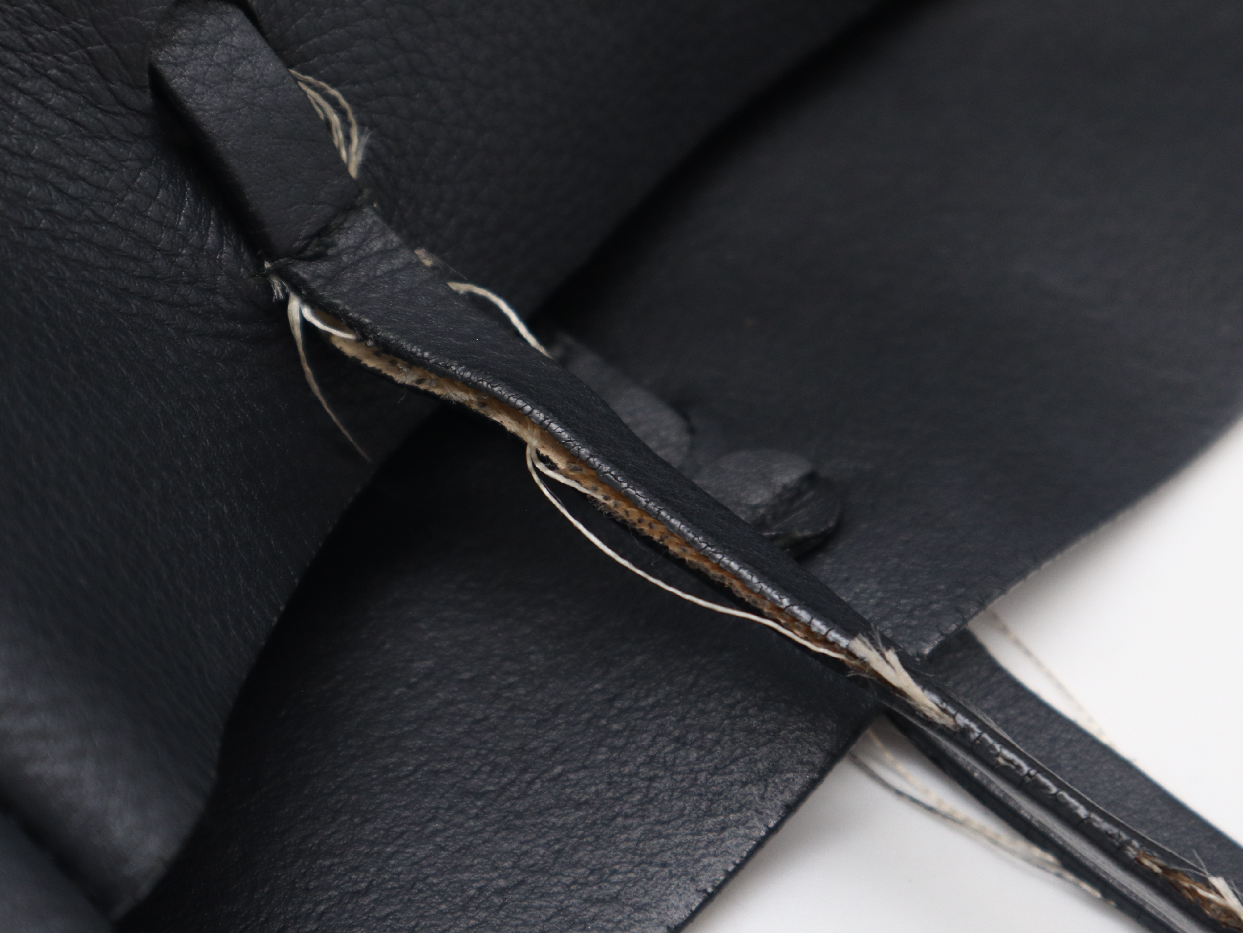 175199 Leather Everyday Tote Bag, Black Tote Bag — view 7