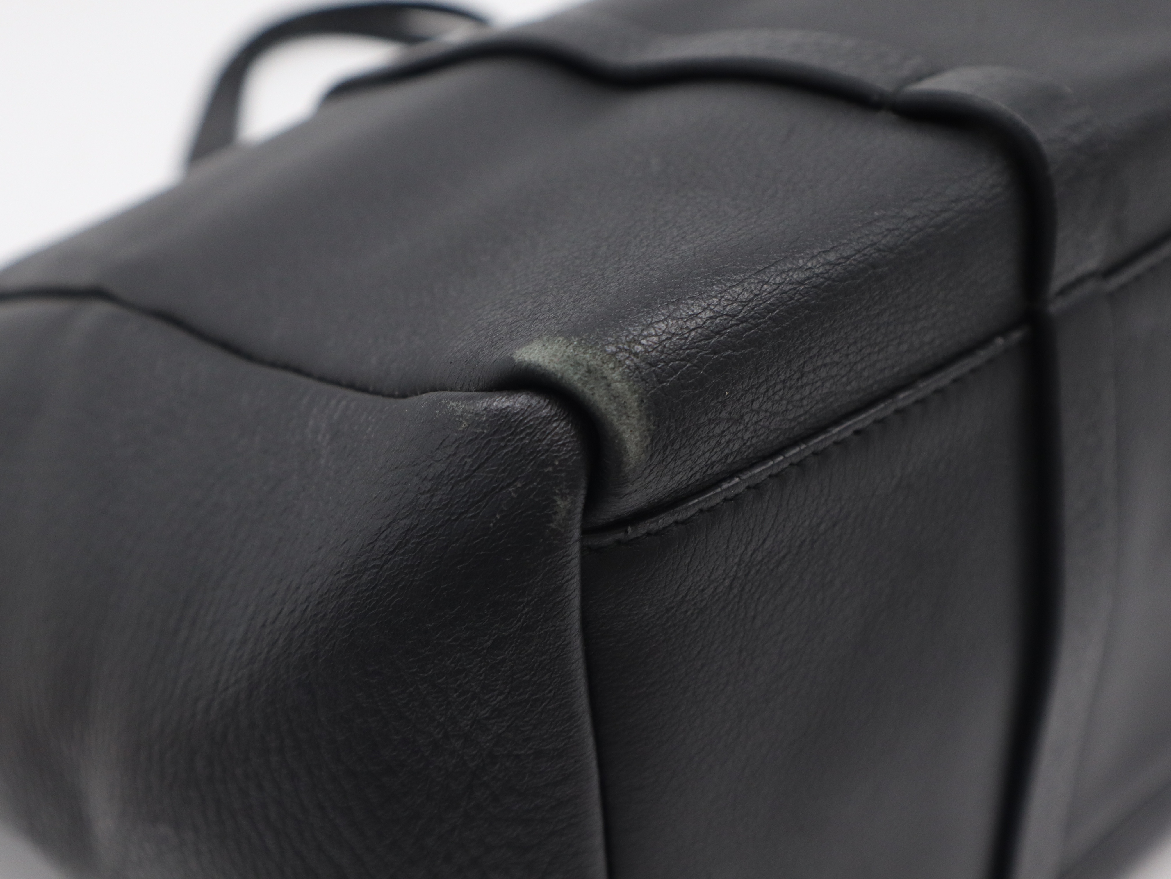 175199 Leather Everyday Tote Bag, Black Tote Bag — view 8