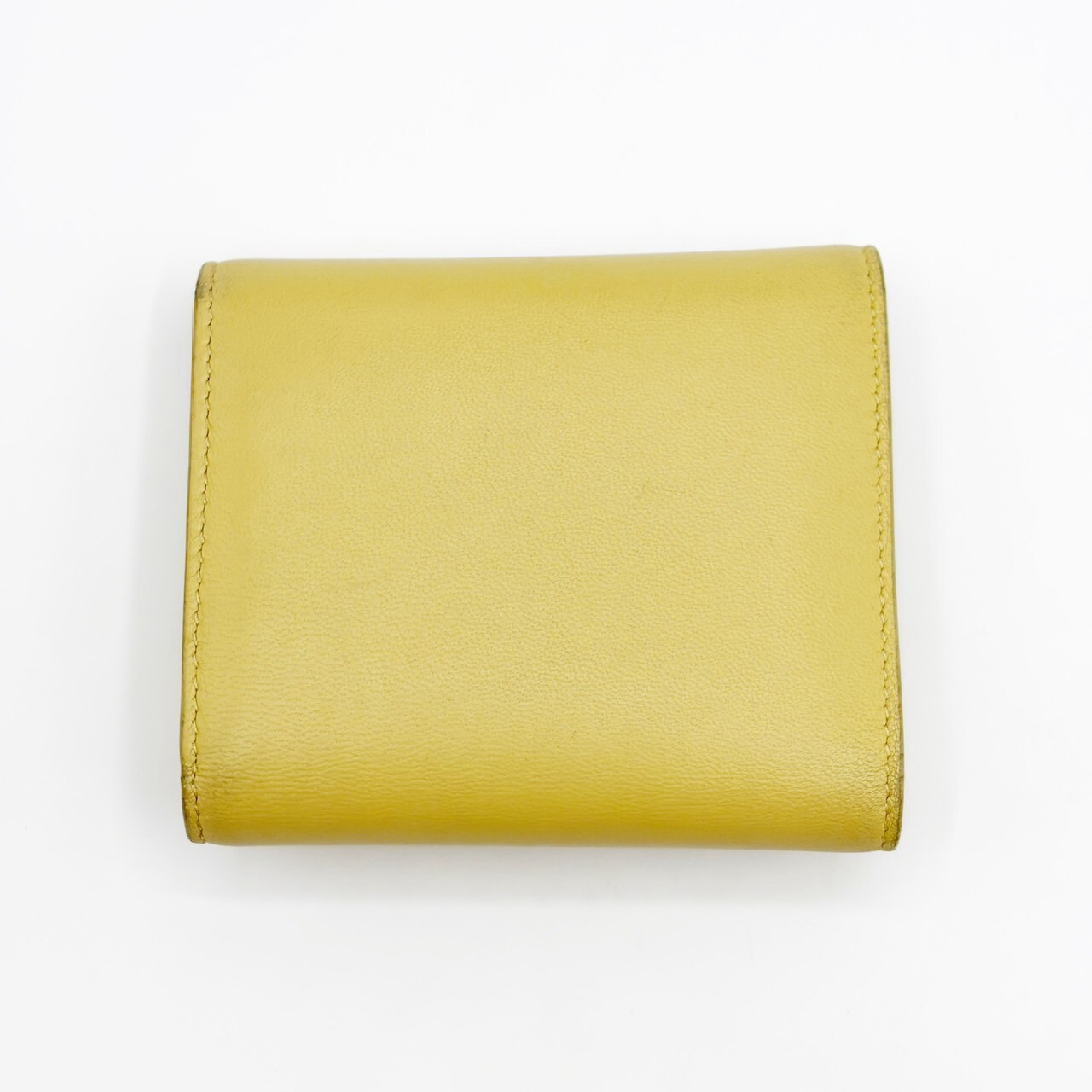 Triomphe Small Wallet, Yellow — view 3