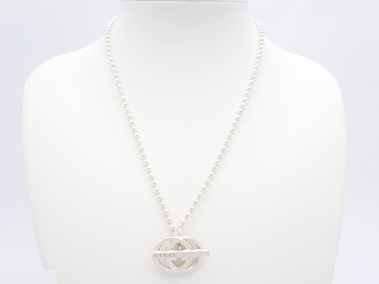 Interlocking G Ball Chain Necklace — view 2