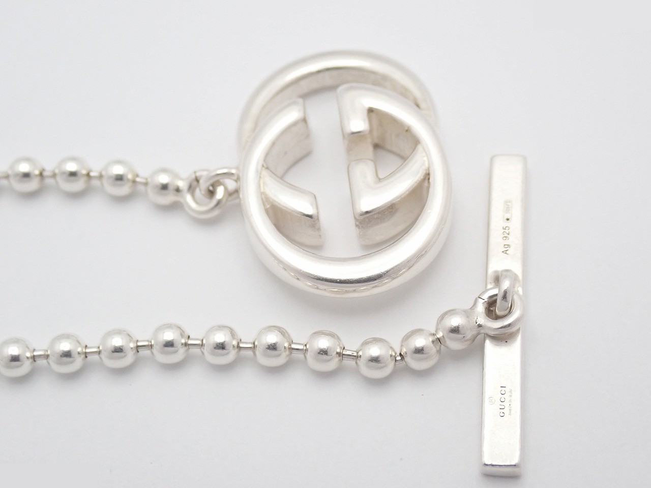Interlocking G Ball Chain Necklace — view 3
