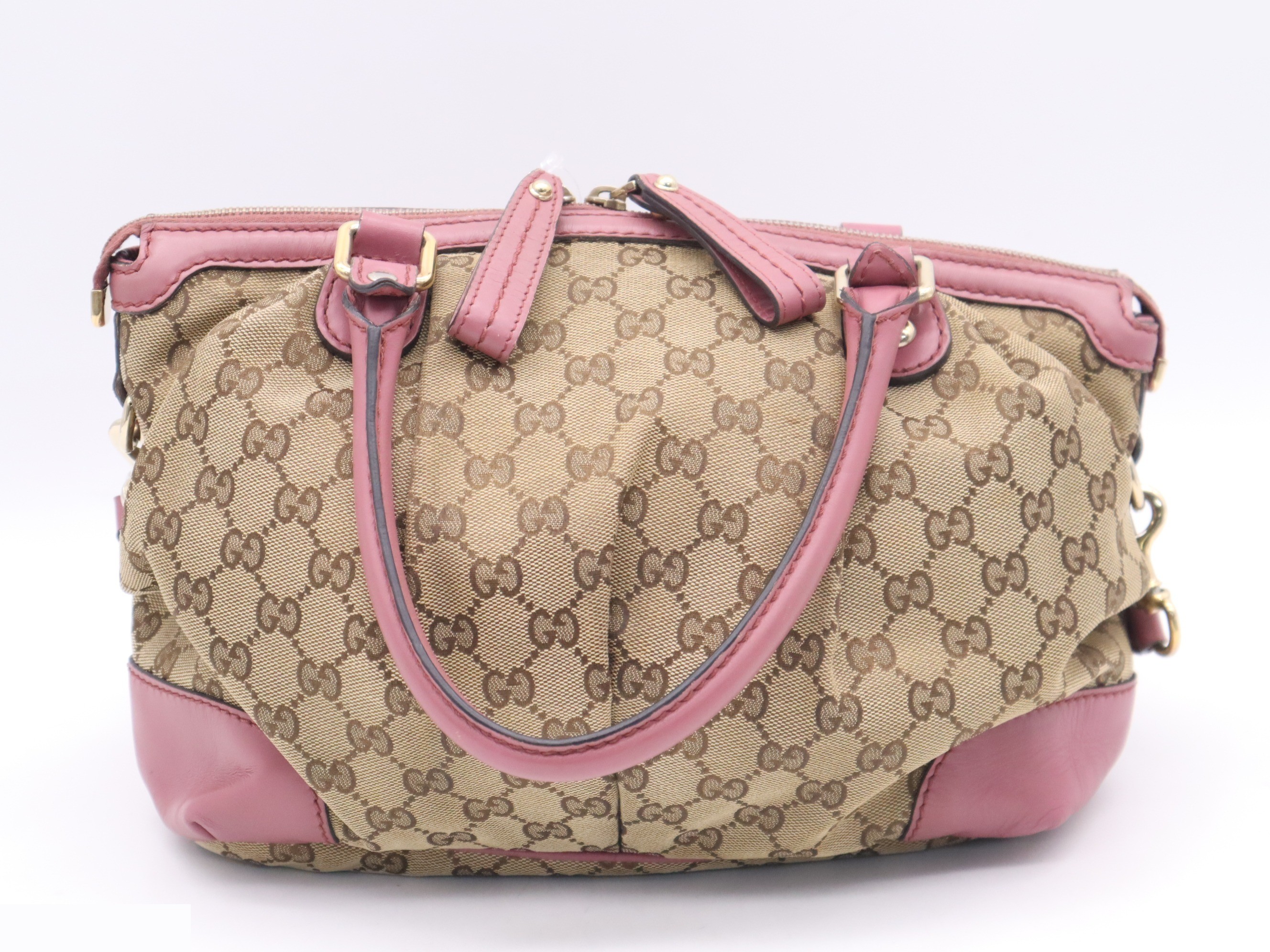 GG Canvas Sukey 2-Way Handbag with Shoulder Strap — view 2