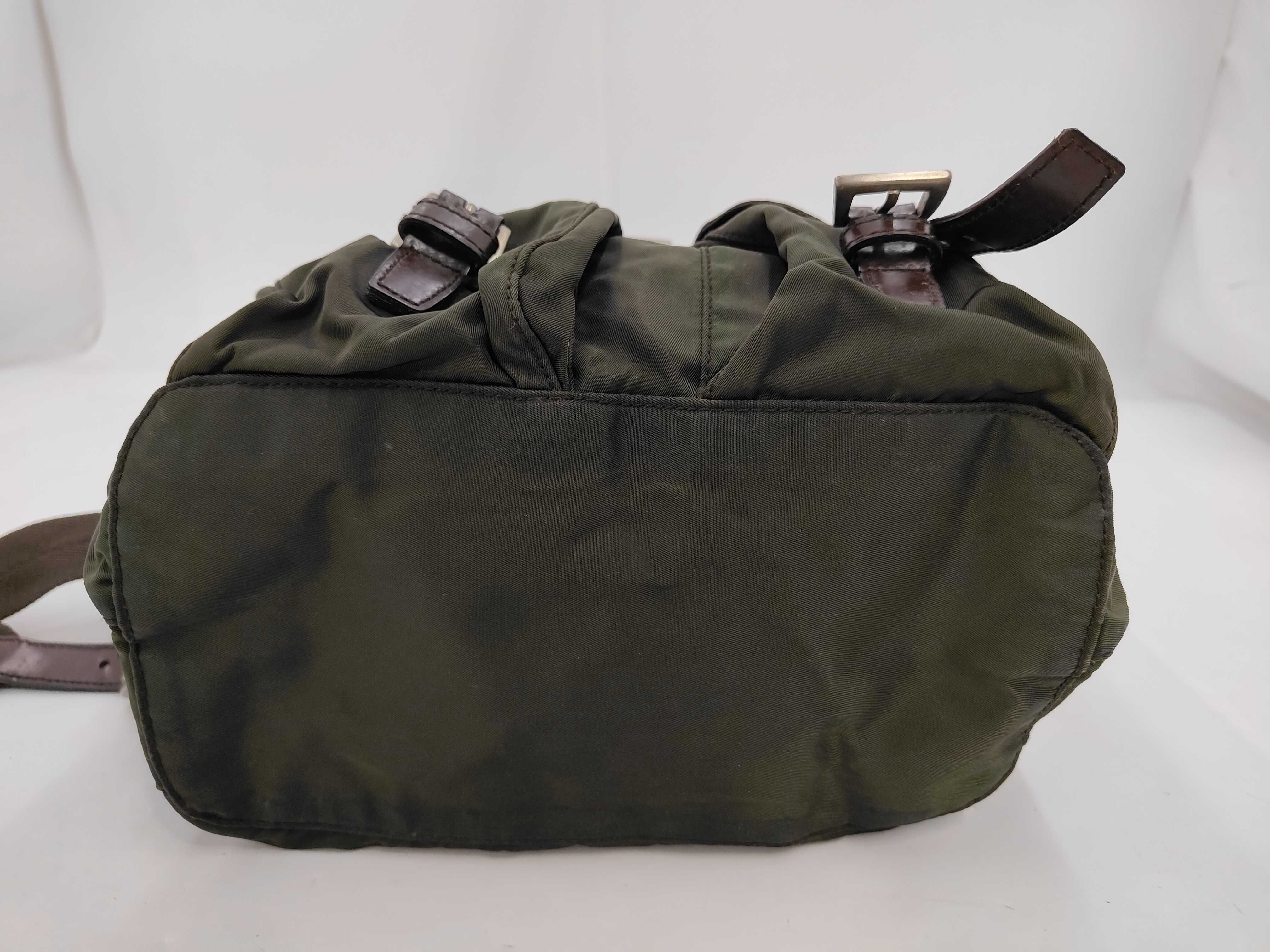nylon backpack, khaki bag, rucksack. — view 4