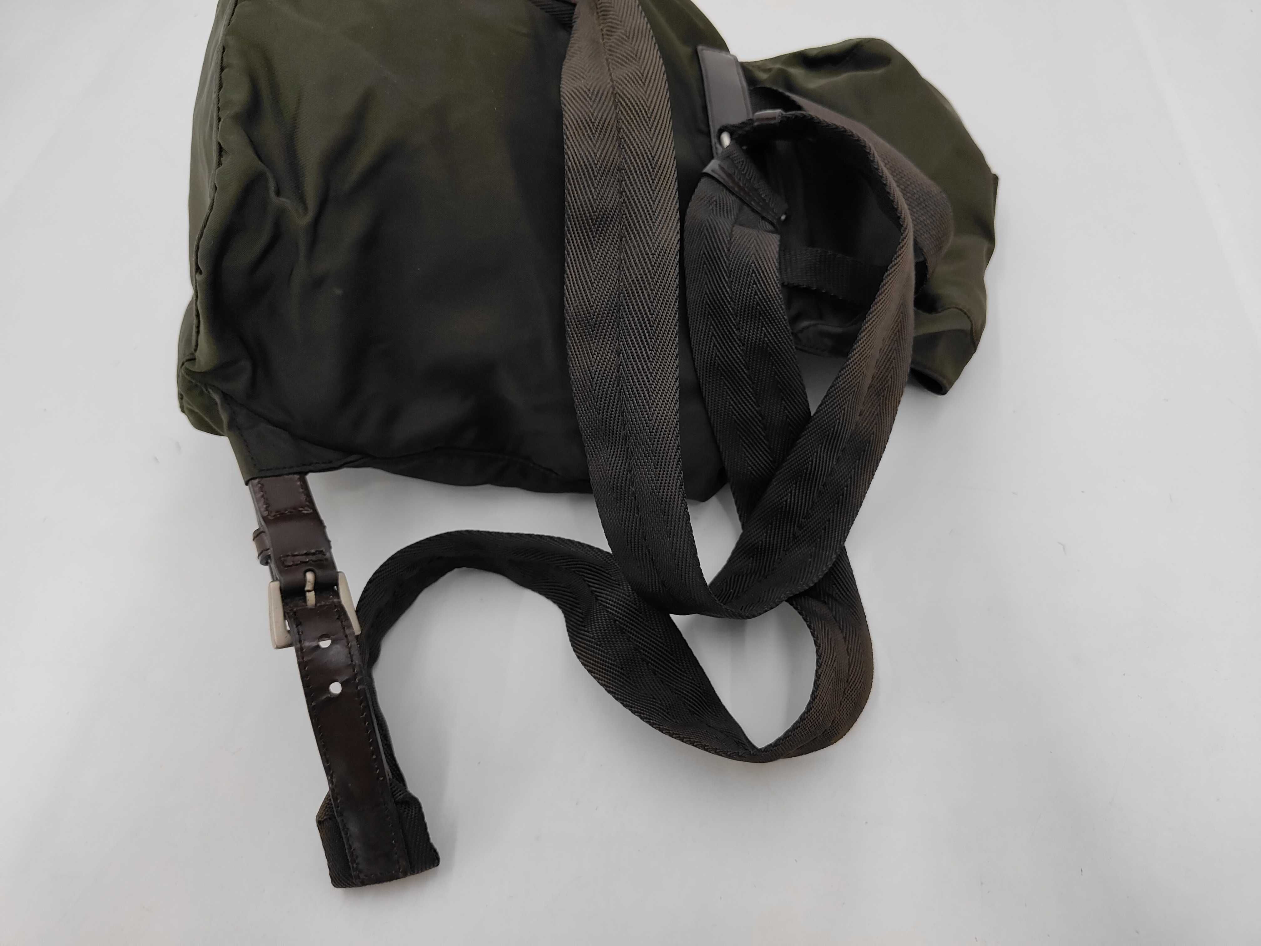 nylon backpack, khaki bag, rucksack. — view 5