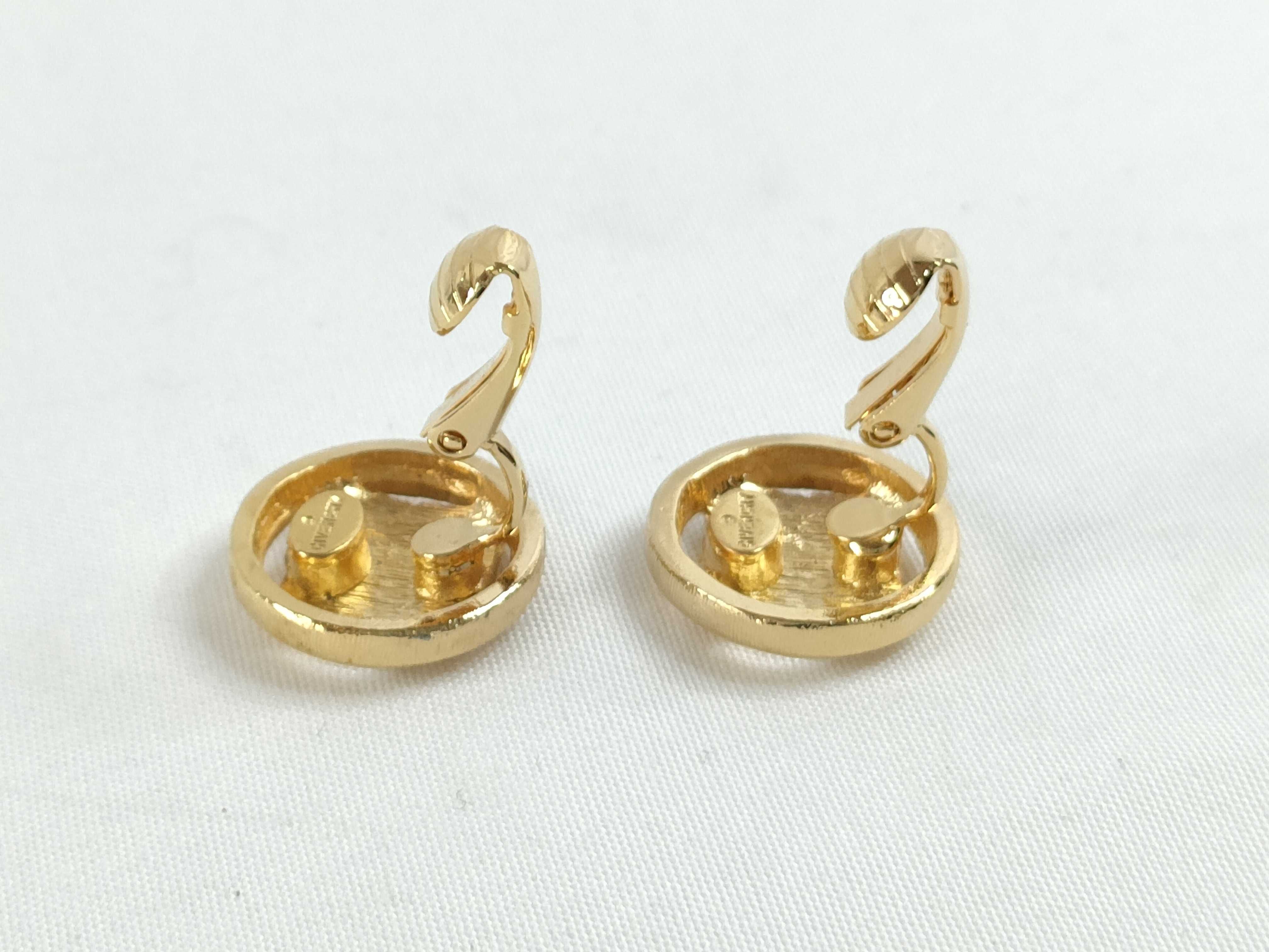 4G Logo Circle Gold Earrings — view 3