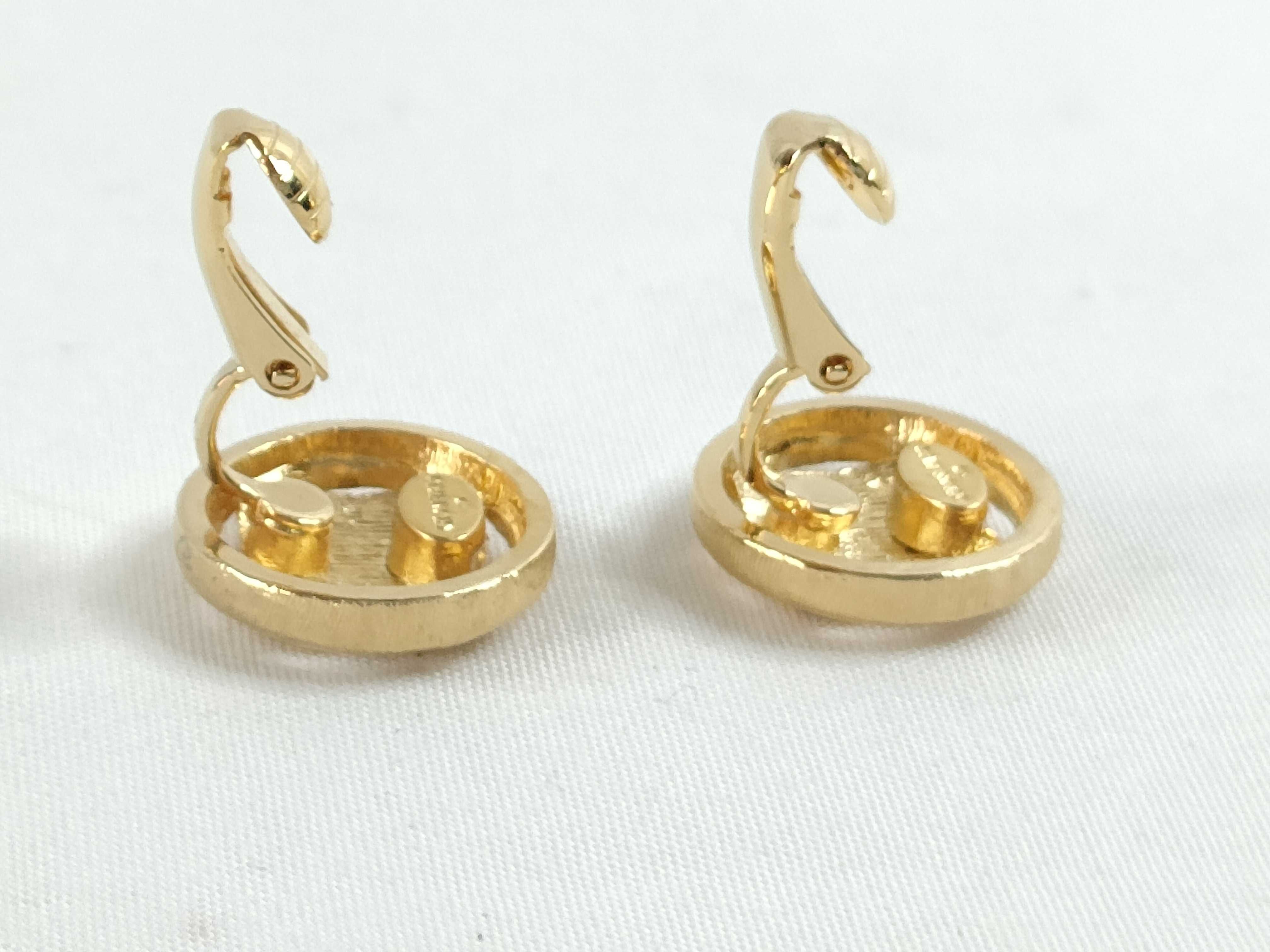 4G Logo Circle Gold Earrings — view 5