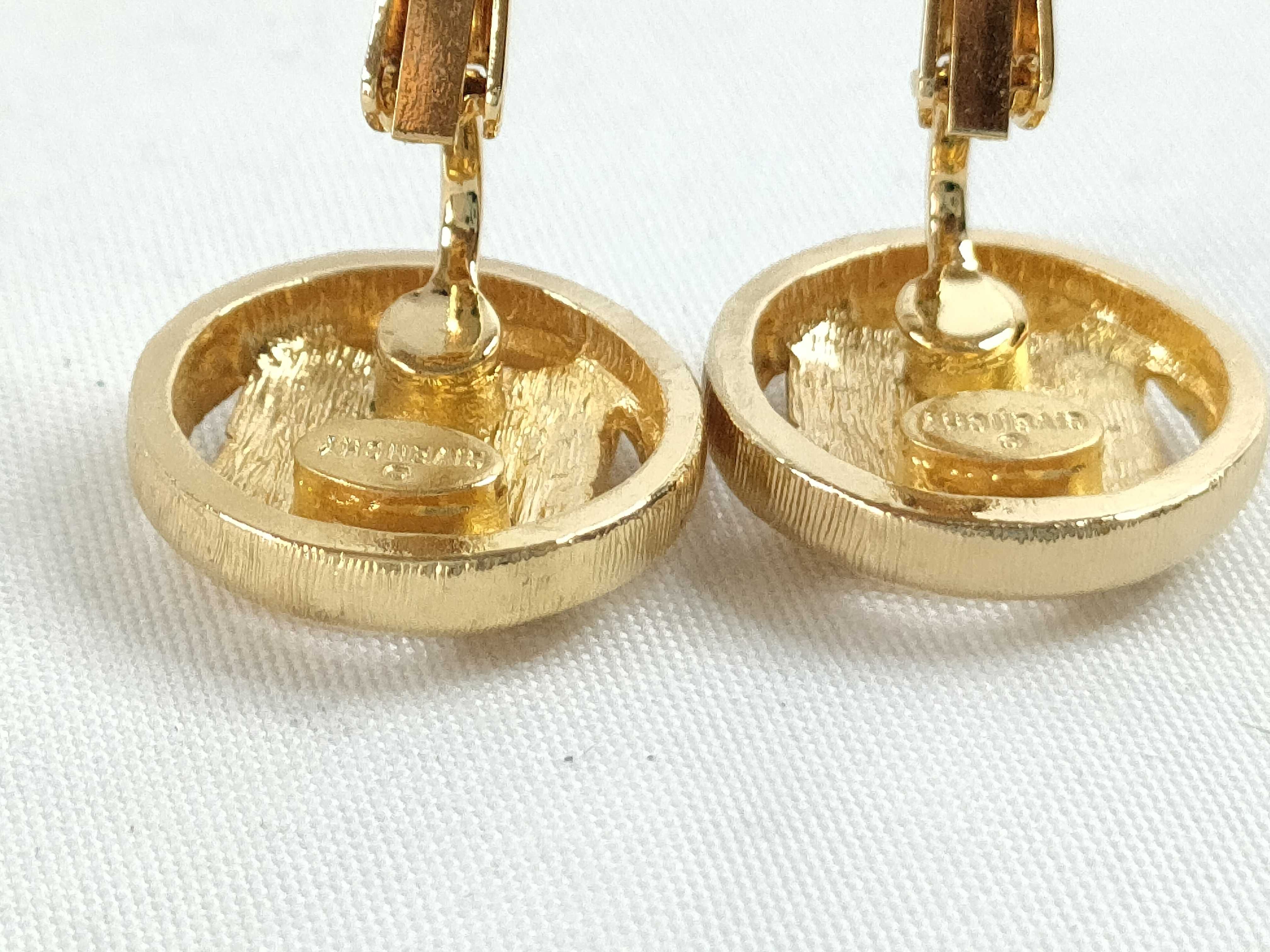 4G Logo Circle Gold Earrings — view 7