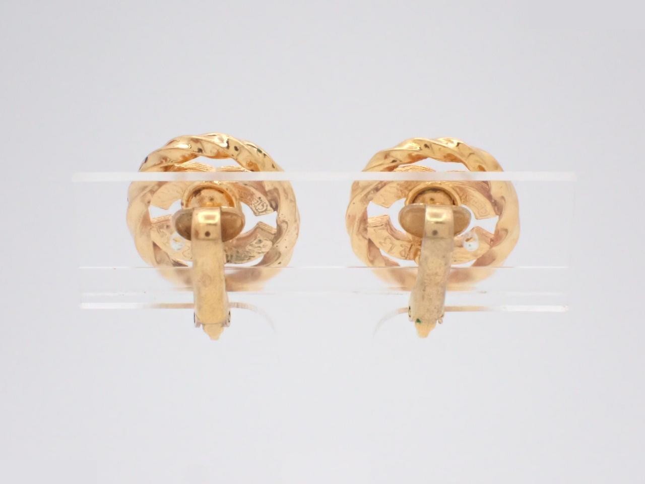 Coco Mark Gold Earrings — view 2