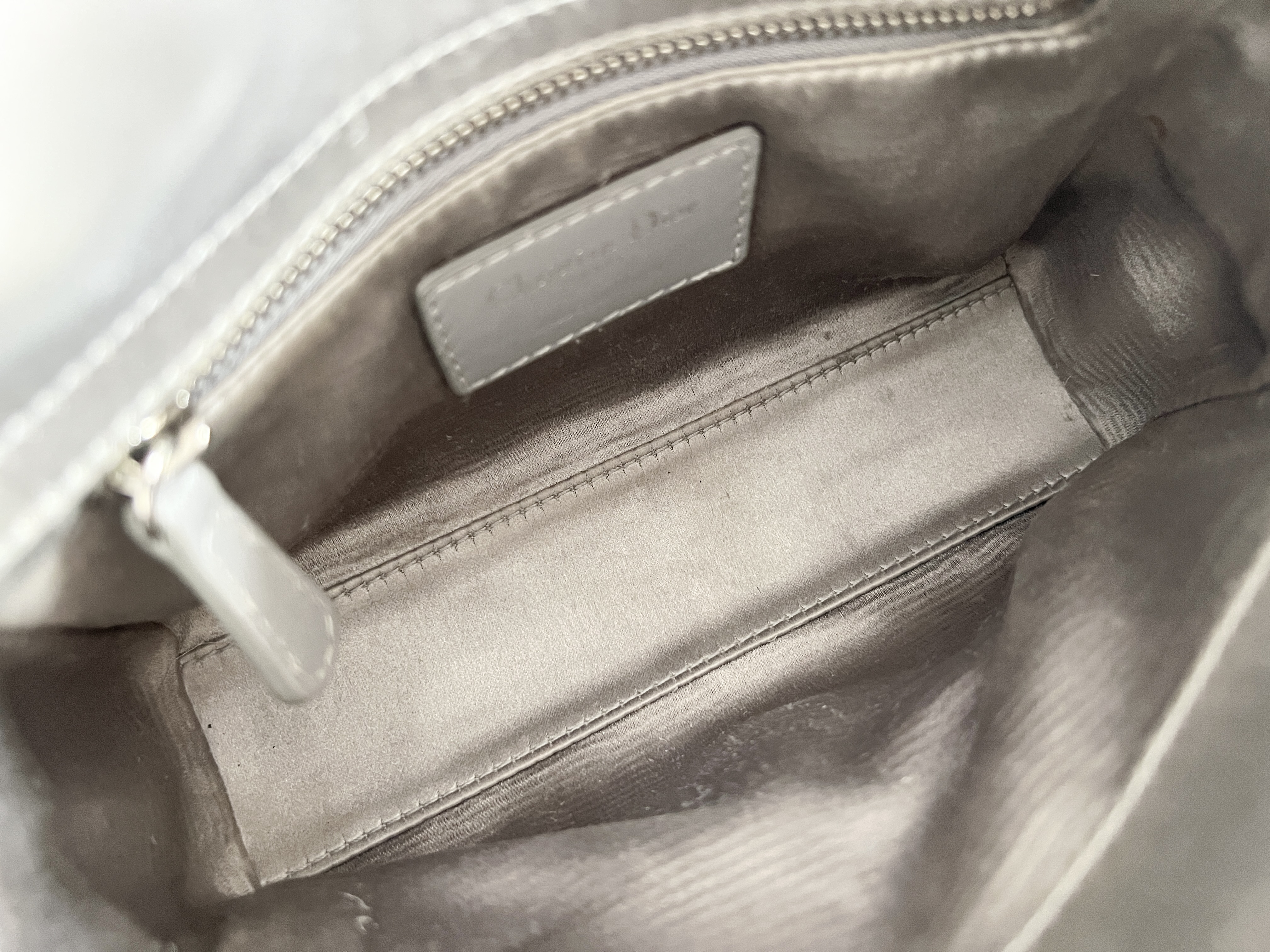 Lady Dior Cannage Satin Stone Bijou Crystal 2-way Shoulder Bag Handbag — view 6