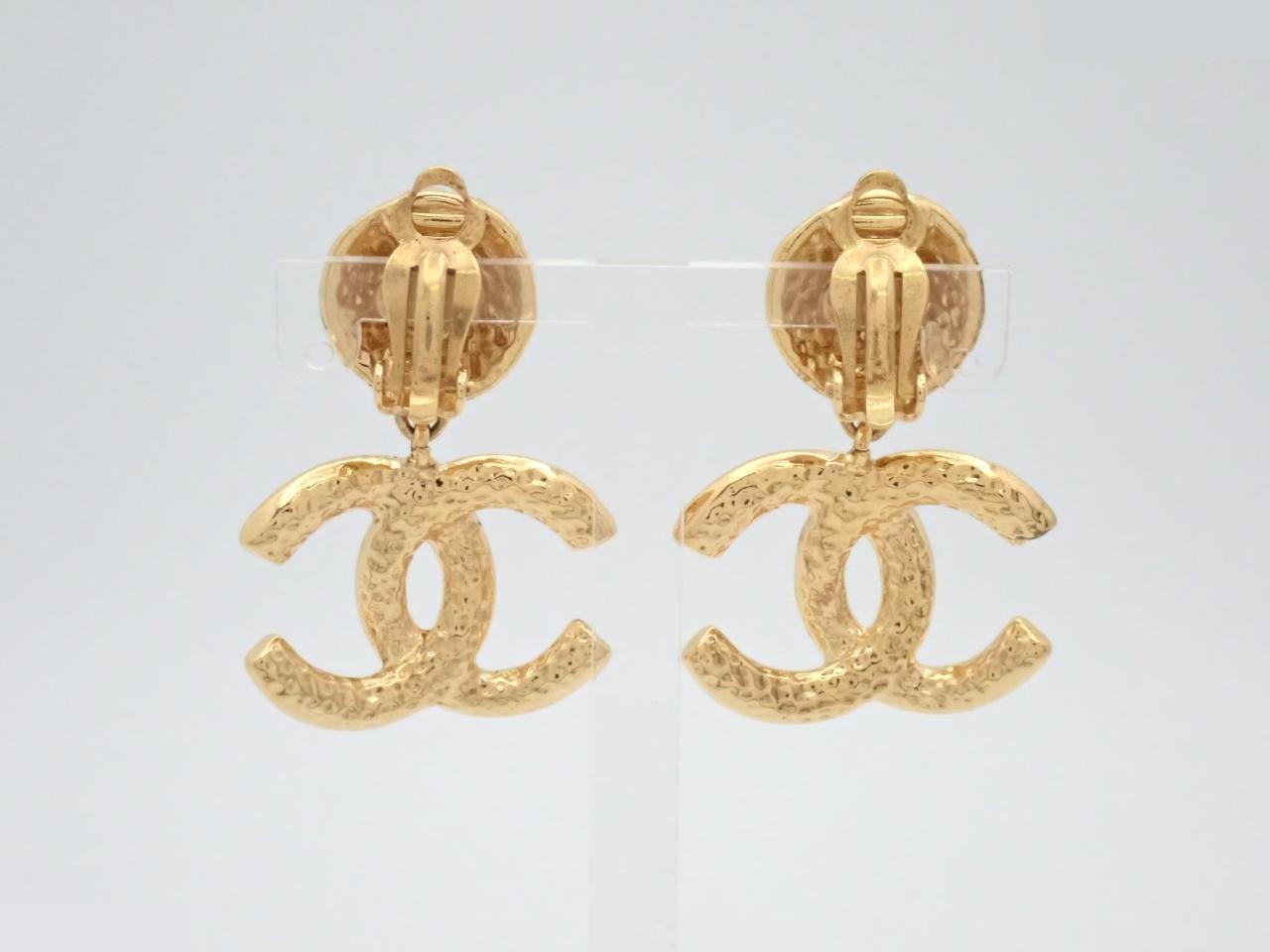 Coco Mark Gold Earrings — view 2