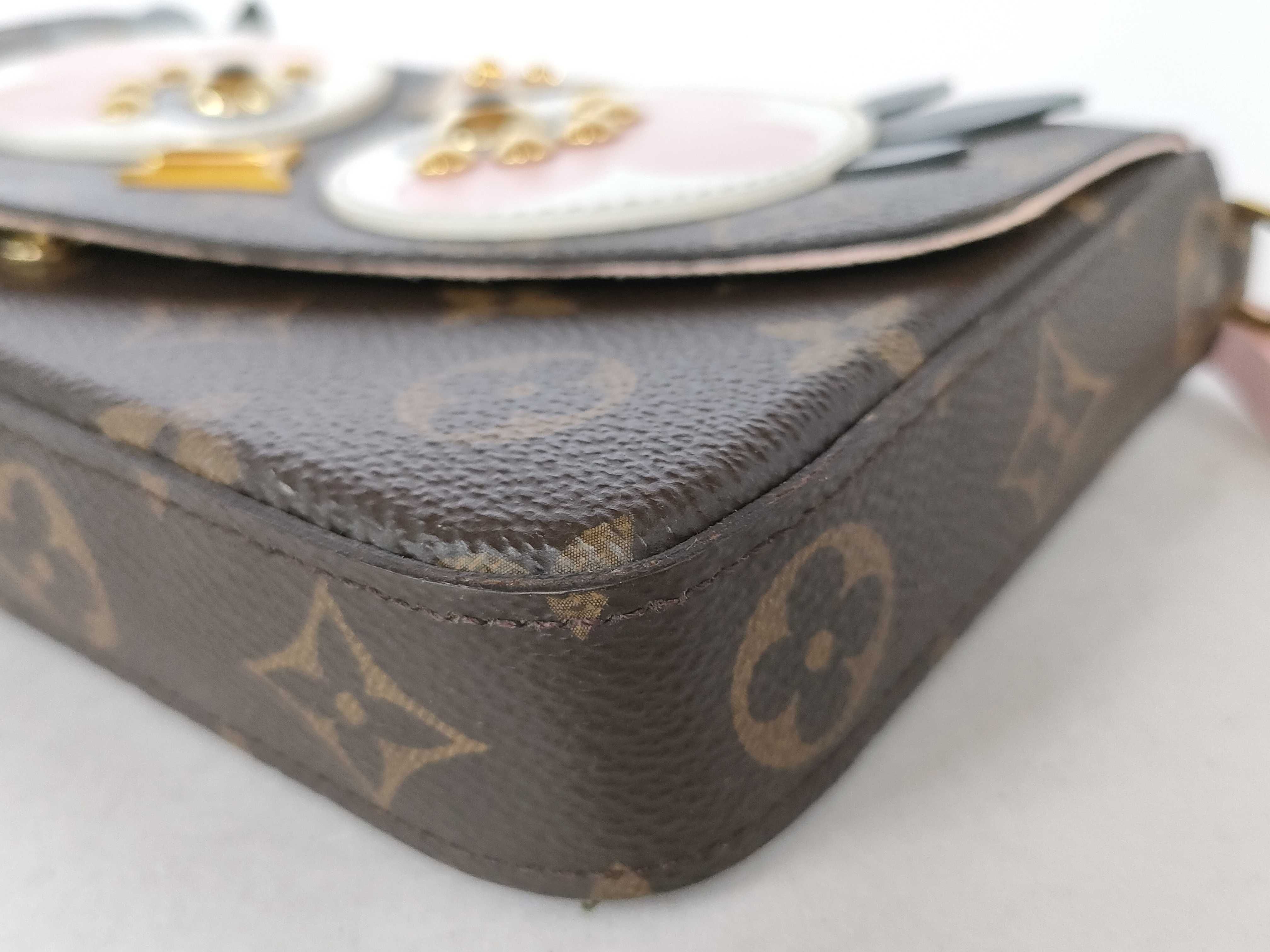 Monogram Louis Vuitton Chain Shoulder Bag — view 5