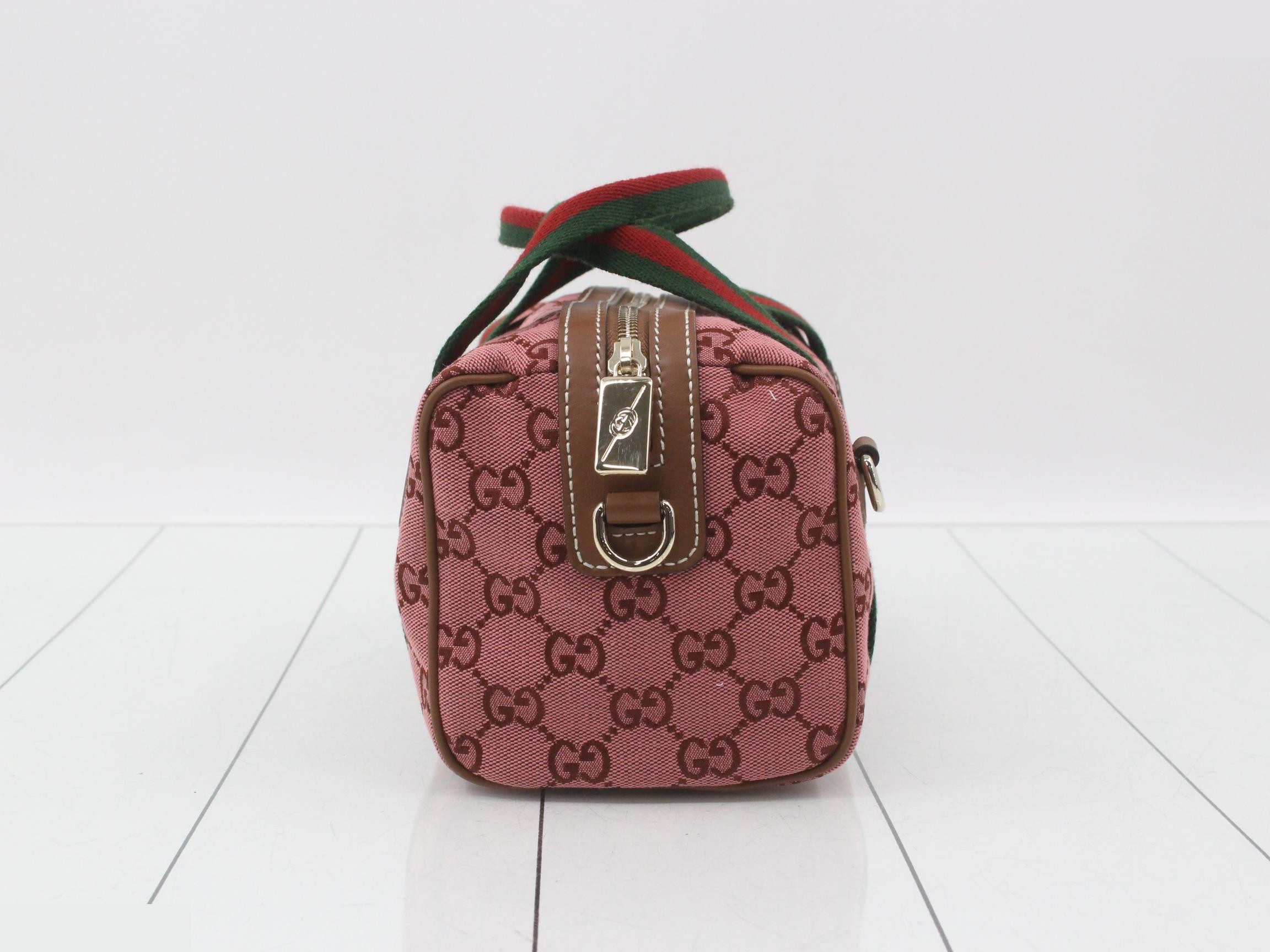 Unused GG Canvas 2-Way Boston Bag — view 4