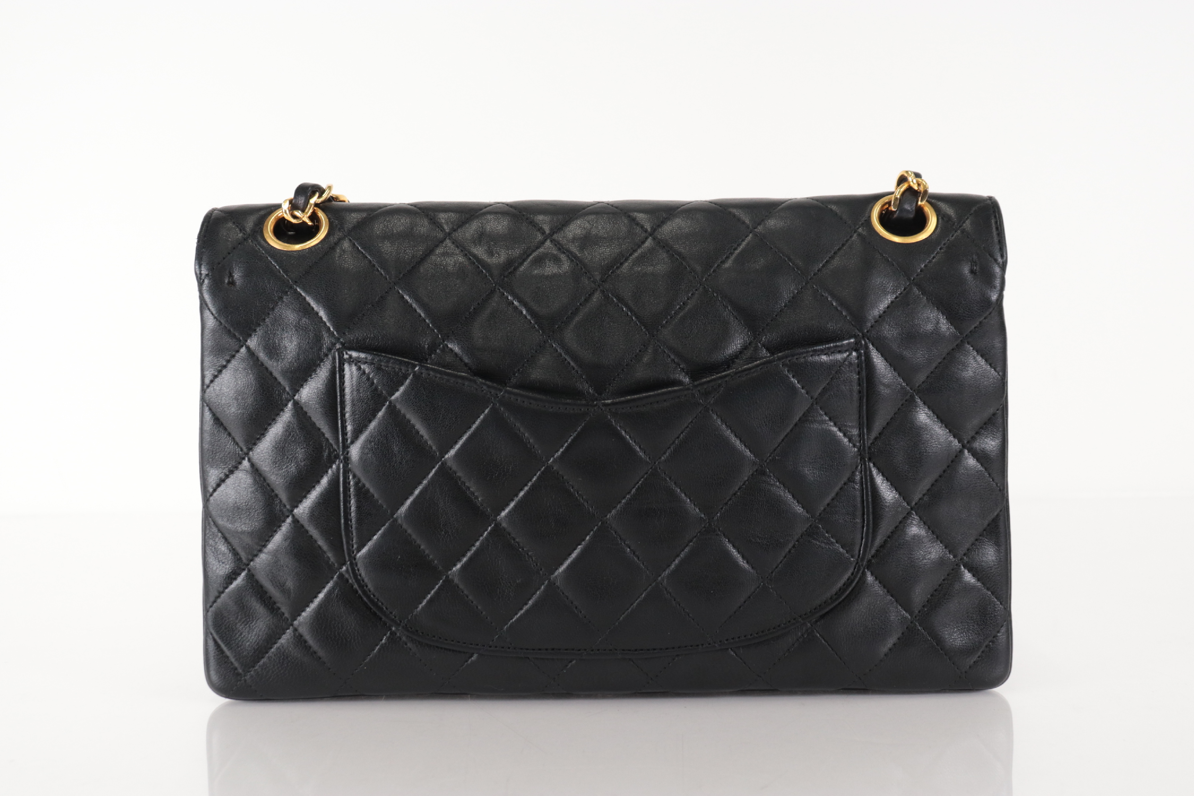 Lambskin Double Flap Chain Shoulder Bag (Serial Number 0) — view 2
