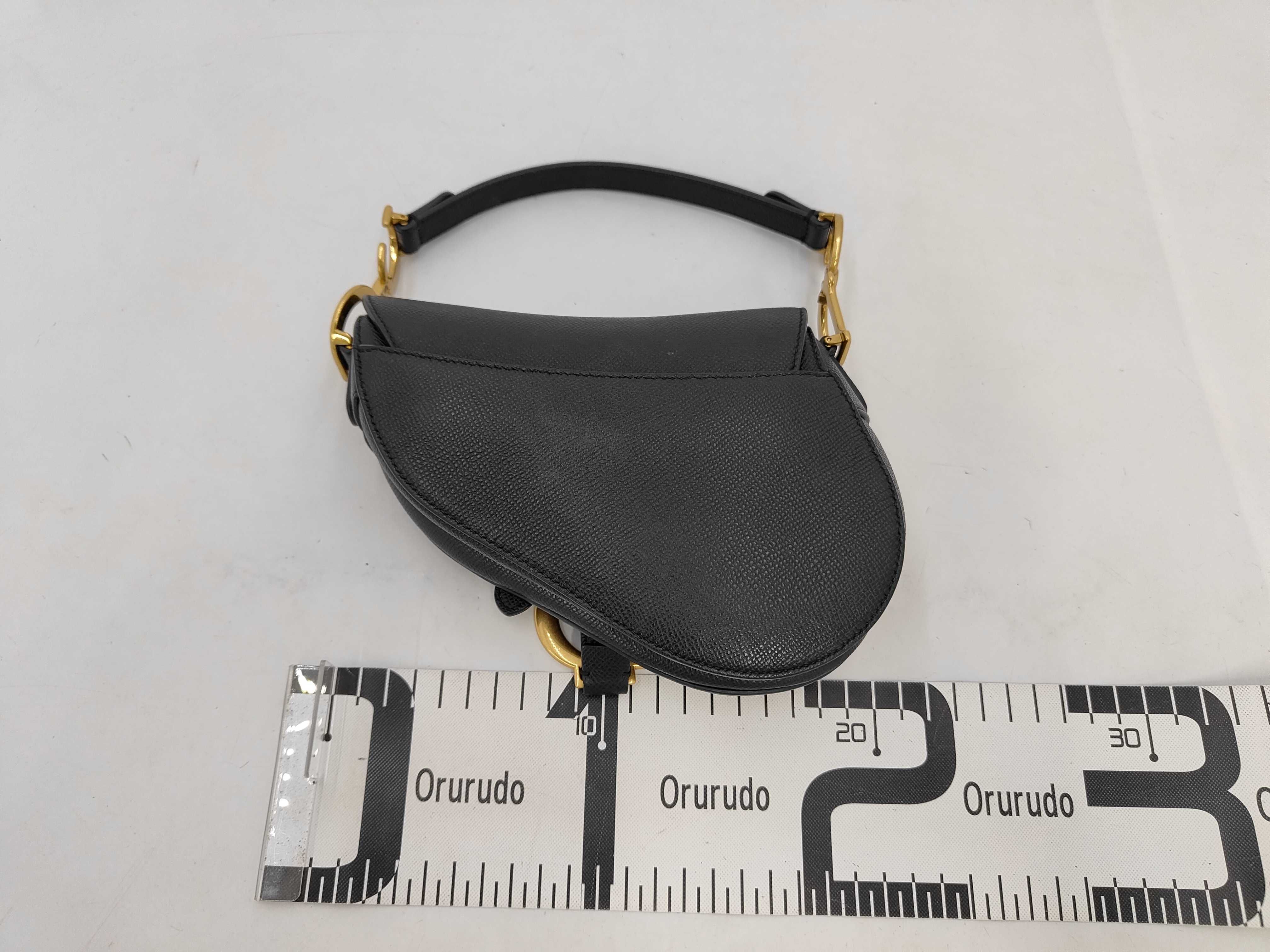 handbag, saddle color, black. — view 2