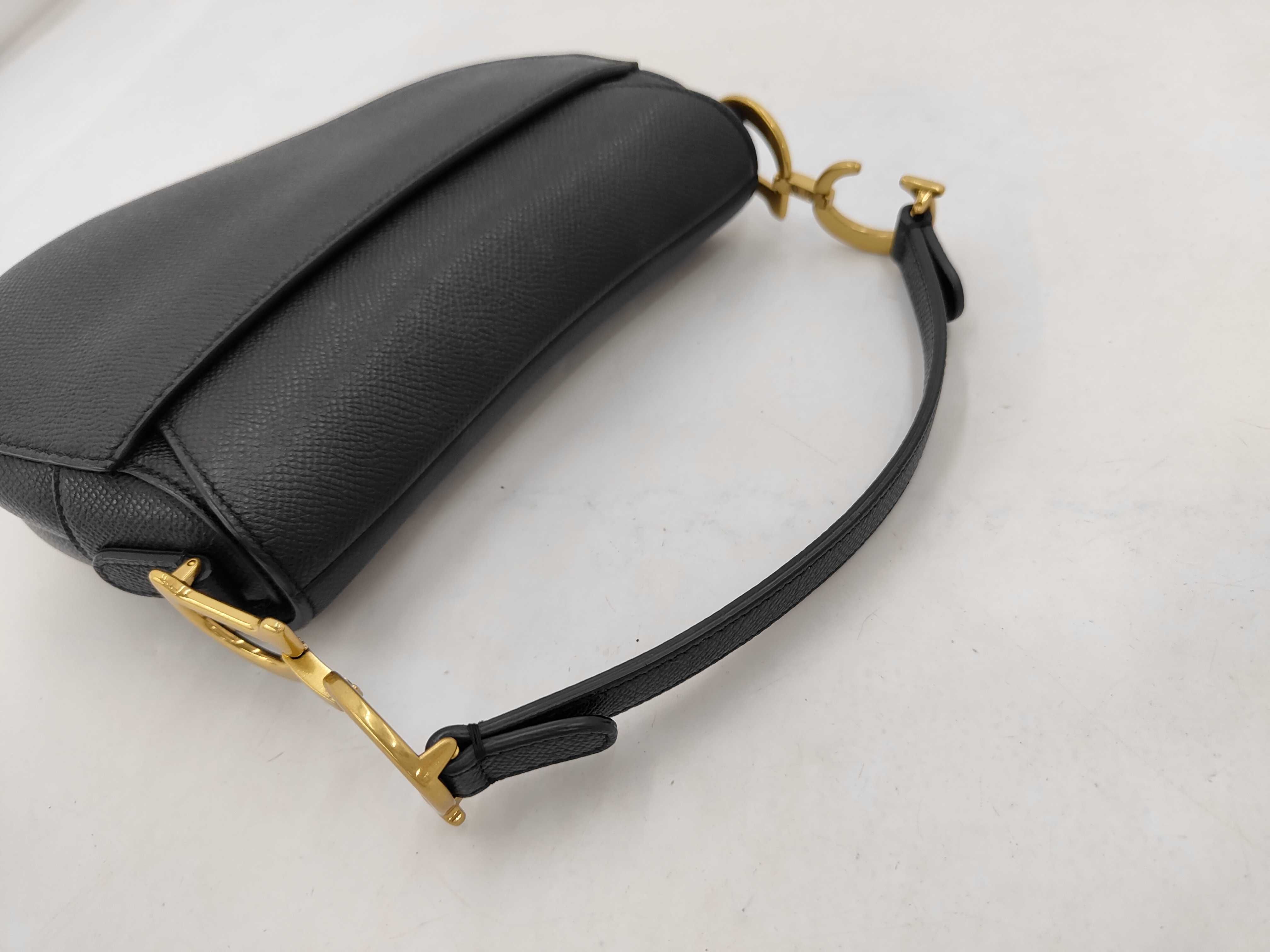 handbag, saddle color, black. — view 6