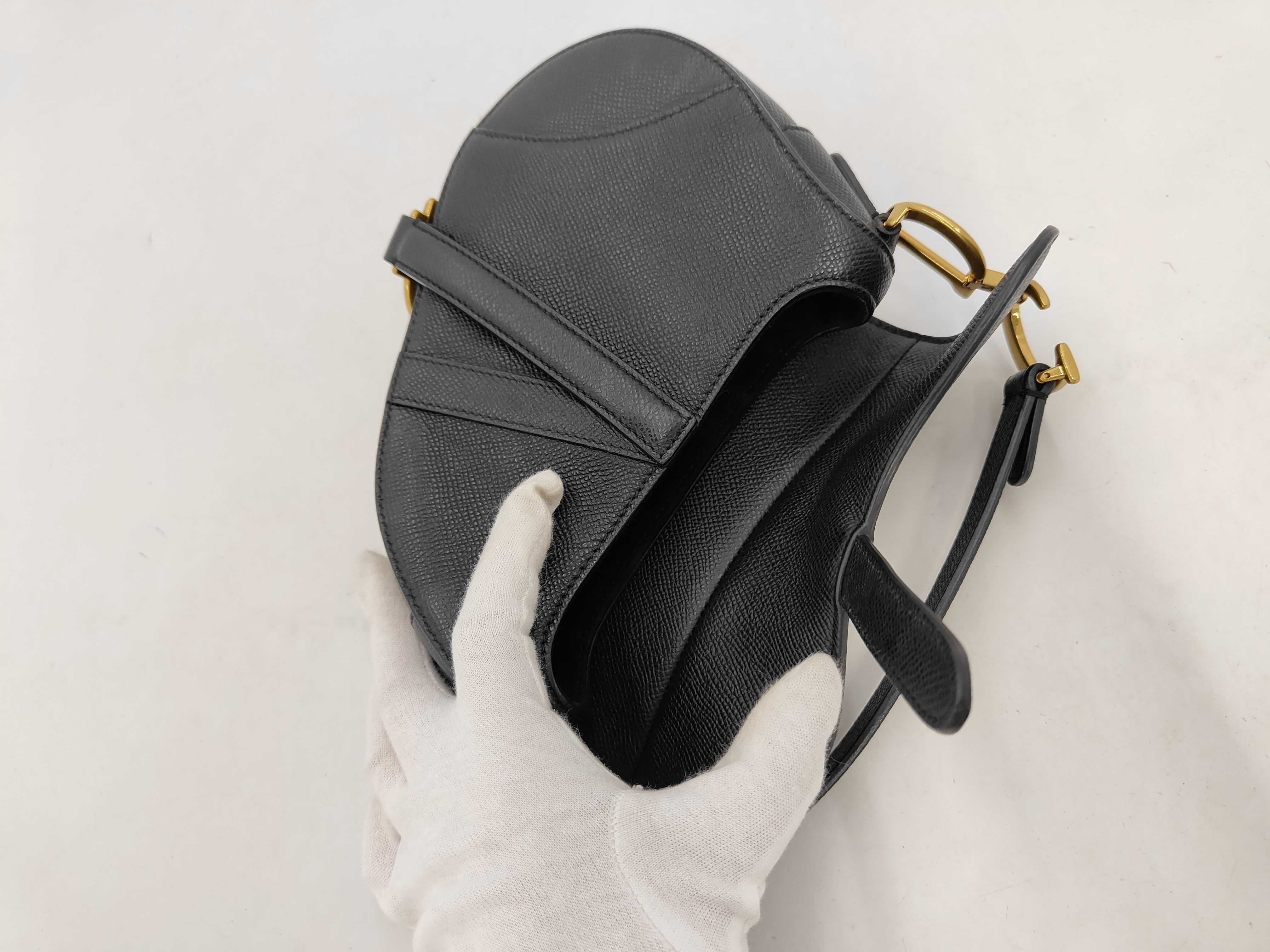 handbag, saddle color, black. — view 8