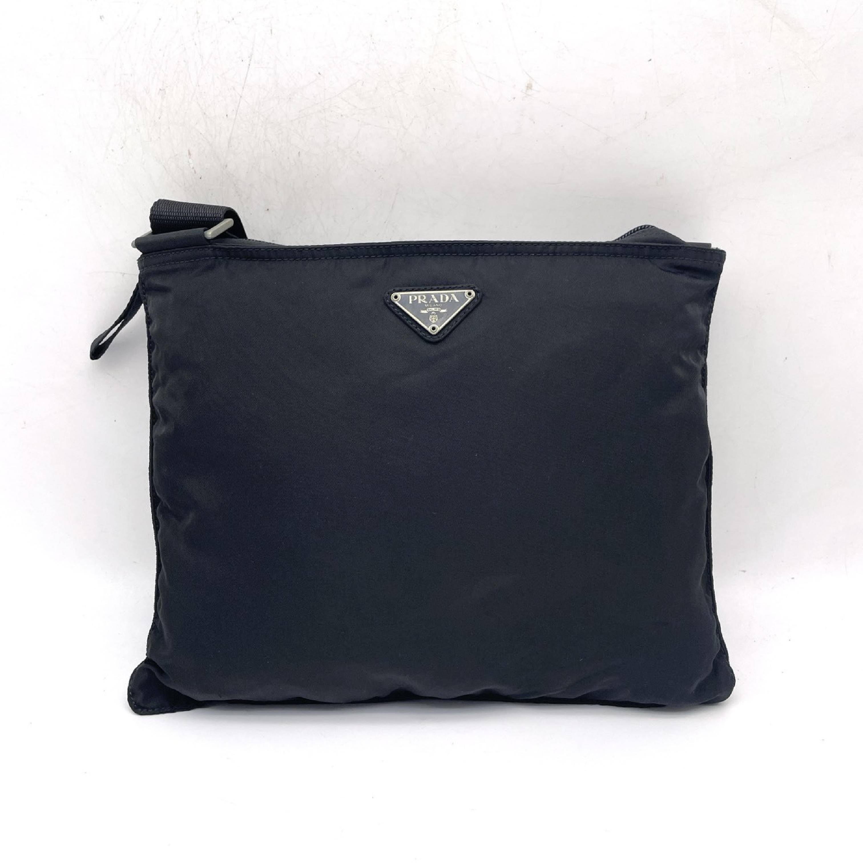 Nylon Triangle Logo Shoulder Bag