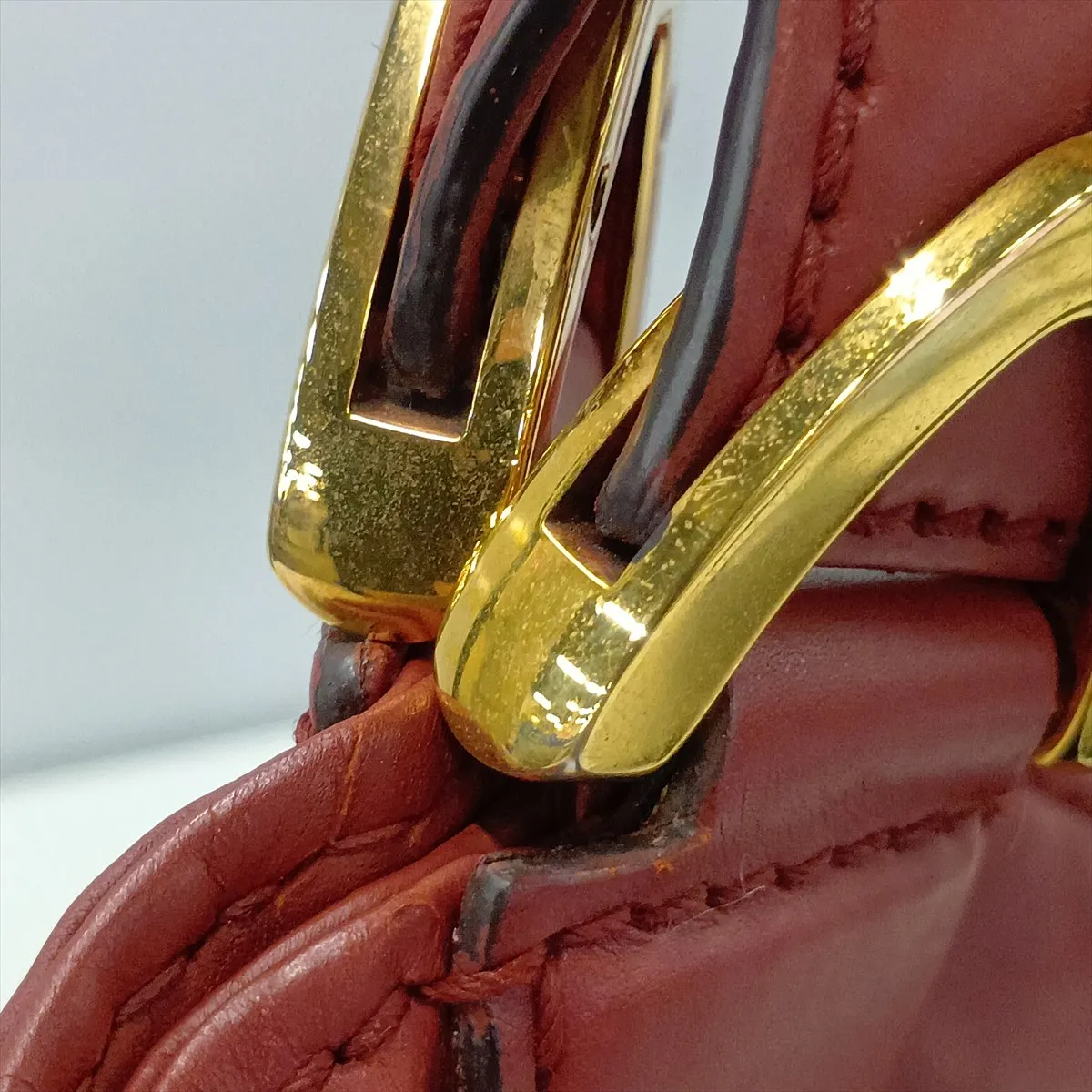 Stirrup 296856 Leather Shoulder Bag, Red — view 13