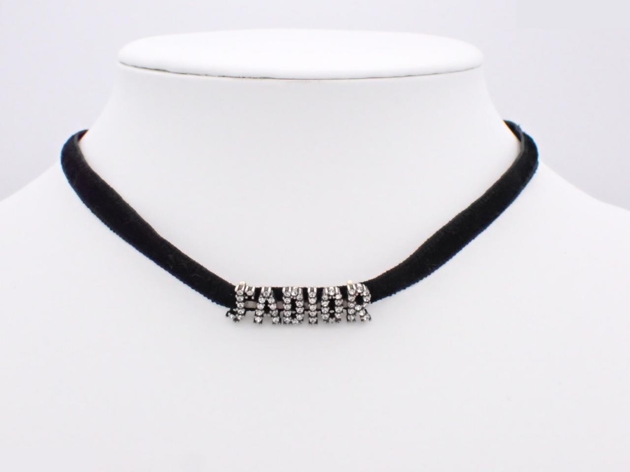 J'ADIOR velvet choker, neck circumference approximately 38cm — view 3