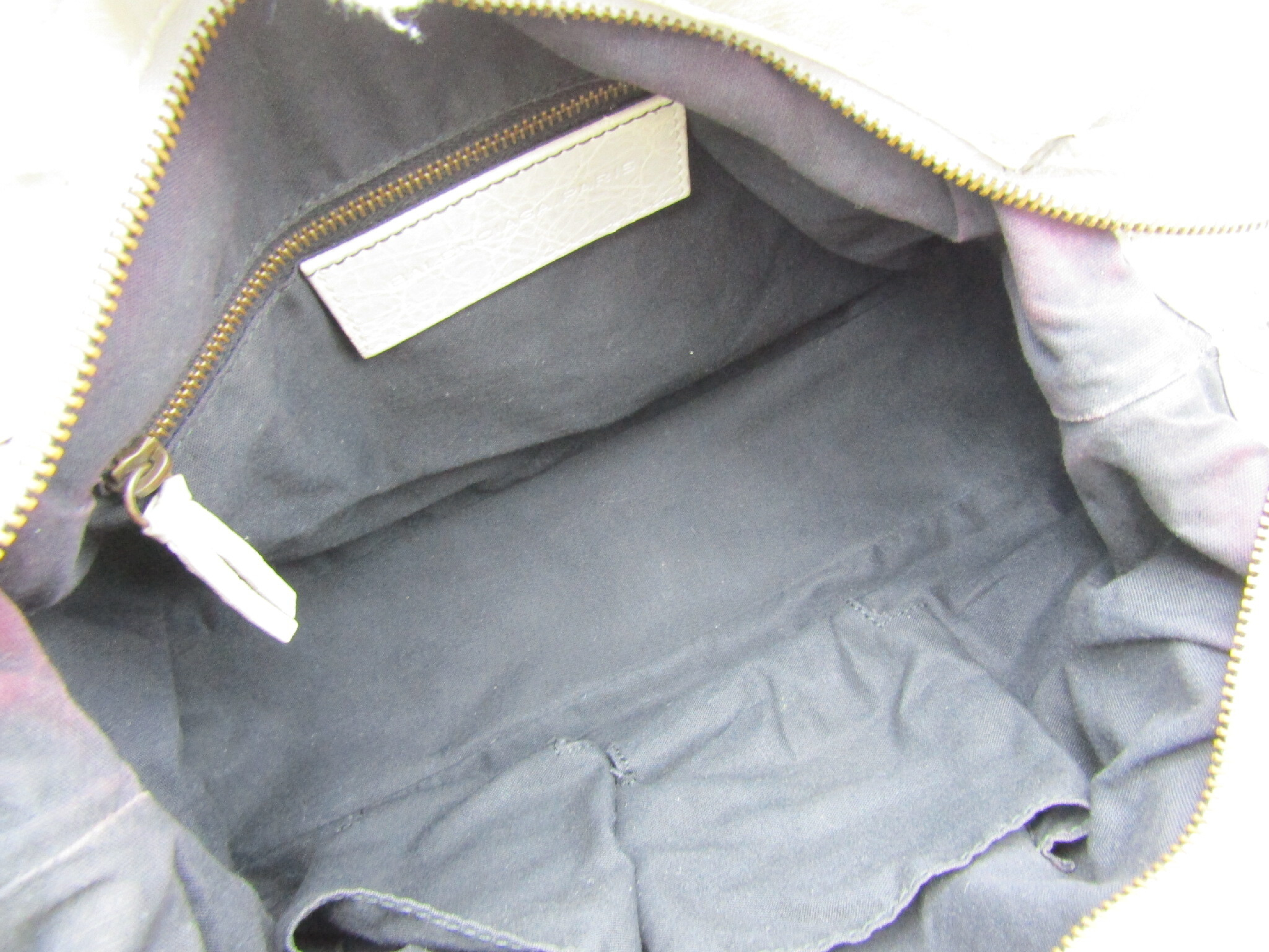 The Town 240579・1243 Silver Hardware White 2-way Handbag — view 4