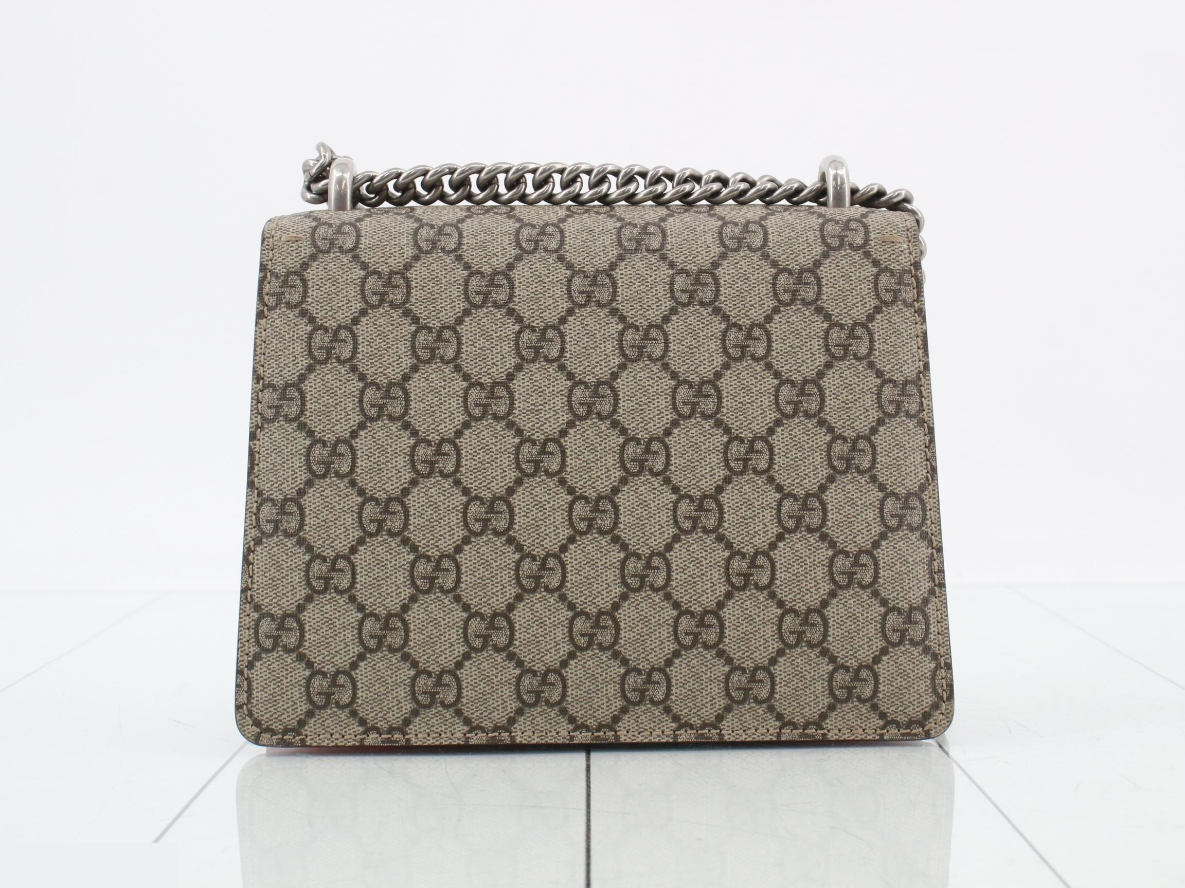 Dionysus GG Supreme Suede Chain Shoulder Bag — view 2