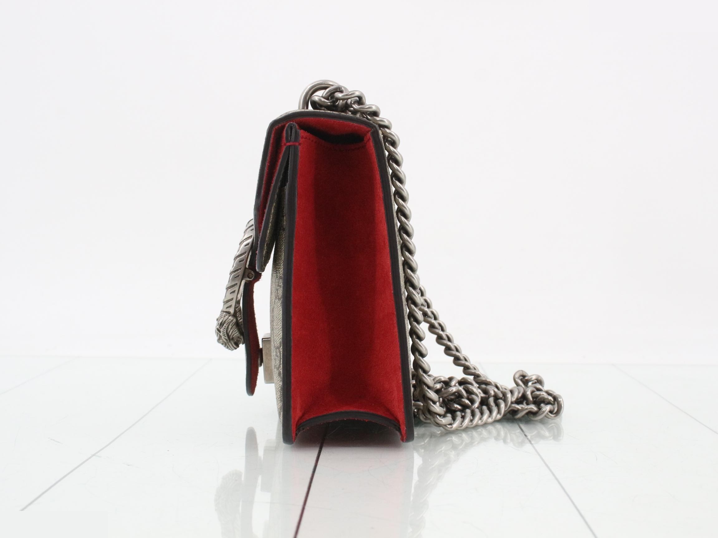 Dionysus GG Supreme Suede Chain Shoulder Bag — view 3