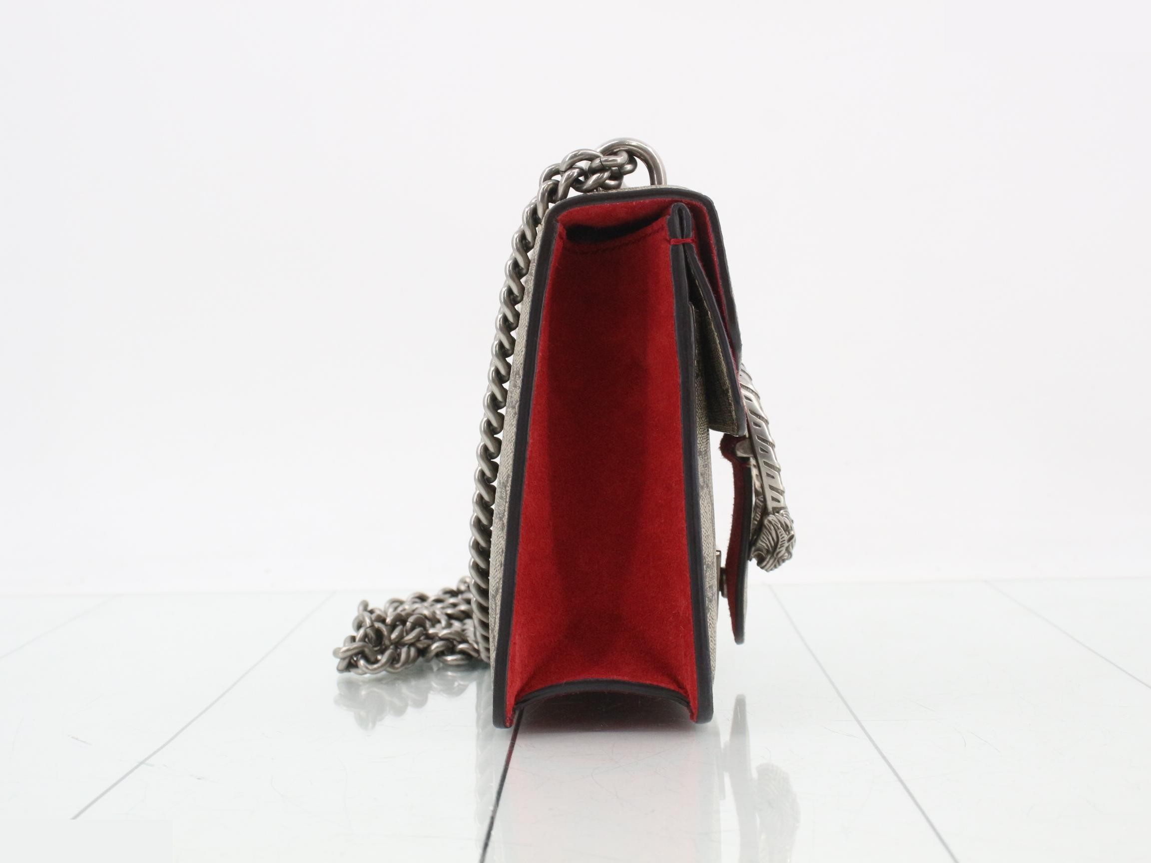 Dionysus GG Supreme Suede Chain Shoulder Bag — view 4