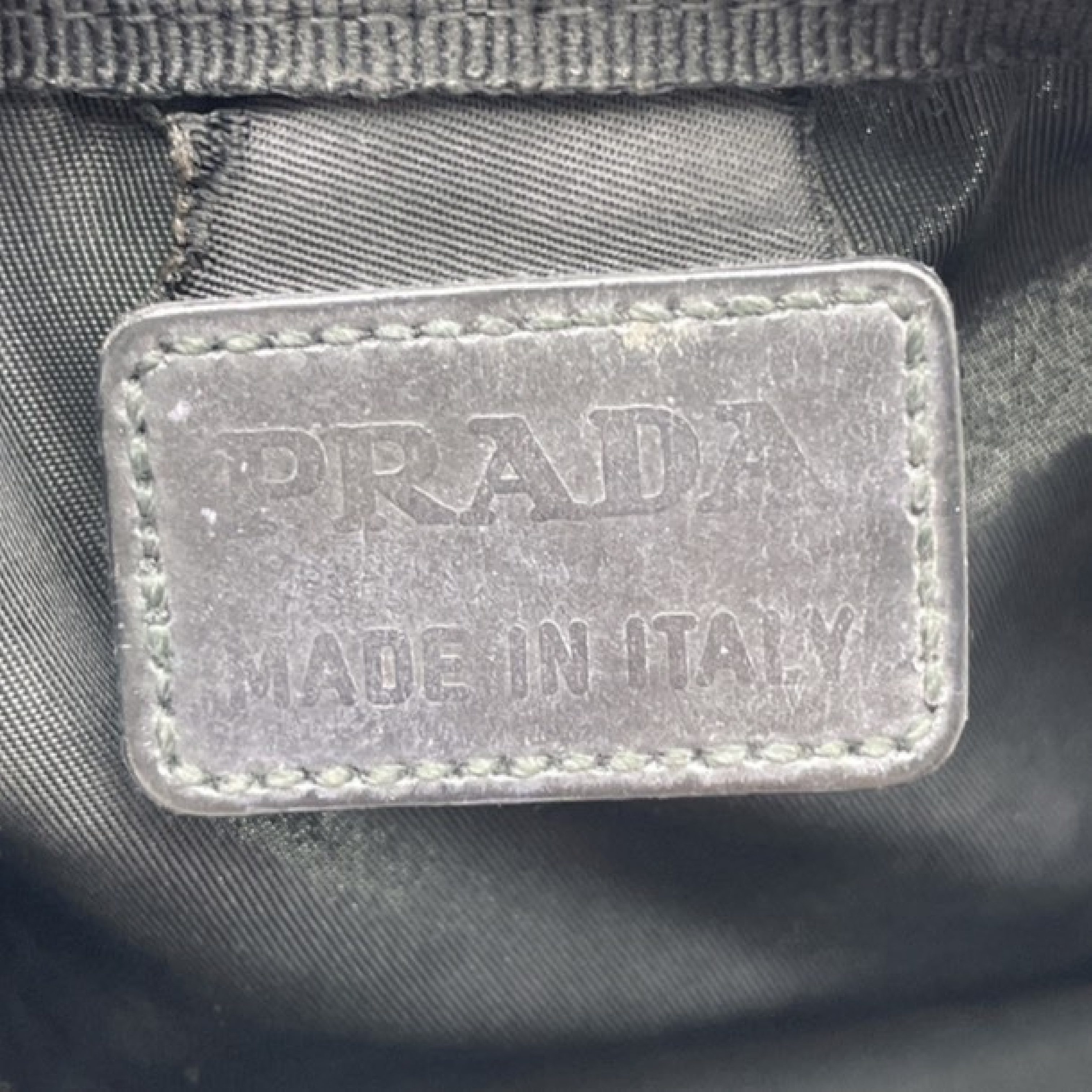 Nylon Triangle Logo Pouch — view 11